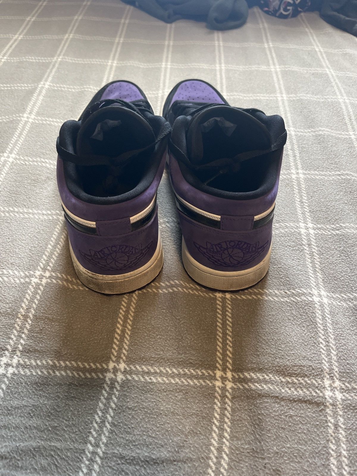 Jordan Brand Jordan 1 Low Court Purple Size US 9.5 / EU 42-43 - 4 Thumbnail