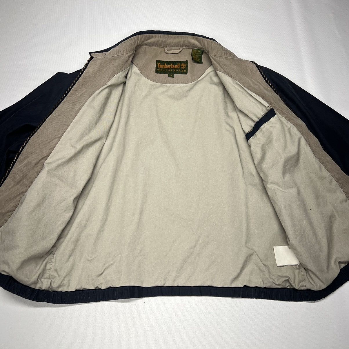Timberland × Vintage Timberland Jacket Blue Chore Workwear Coat Zip Weathergear Size US S / EU 44-46 / 1 - 11 Thumbnail