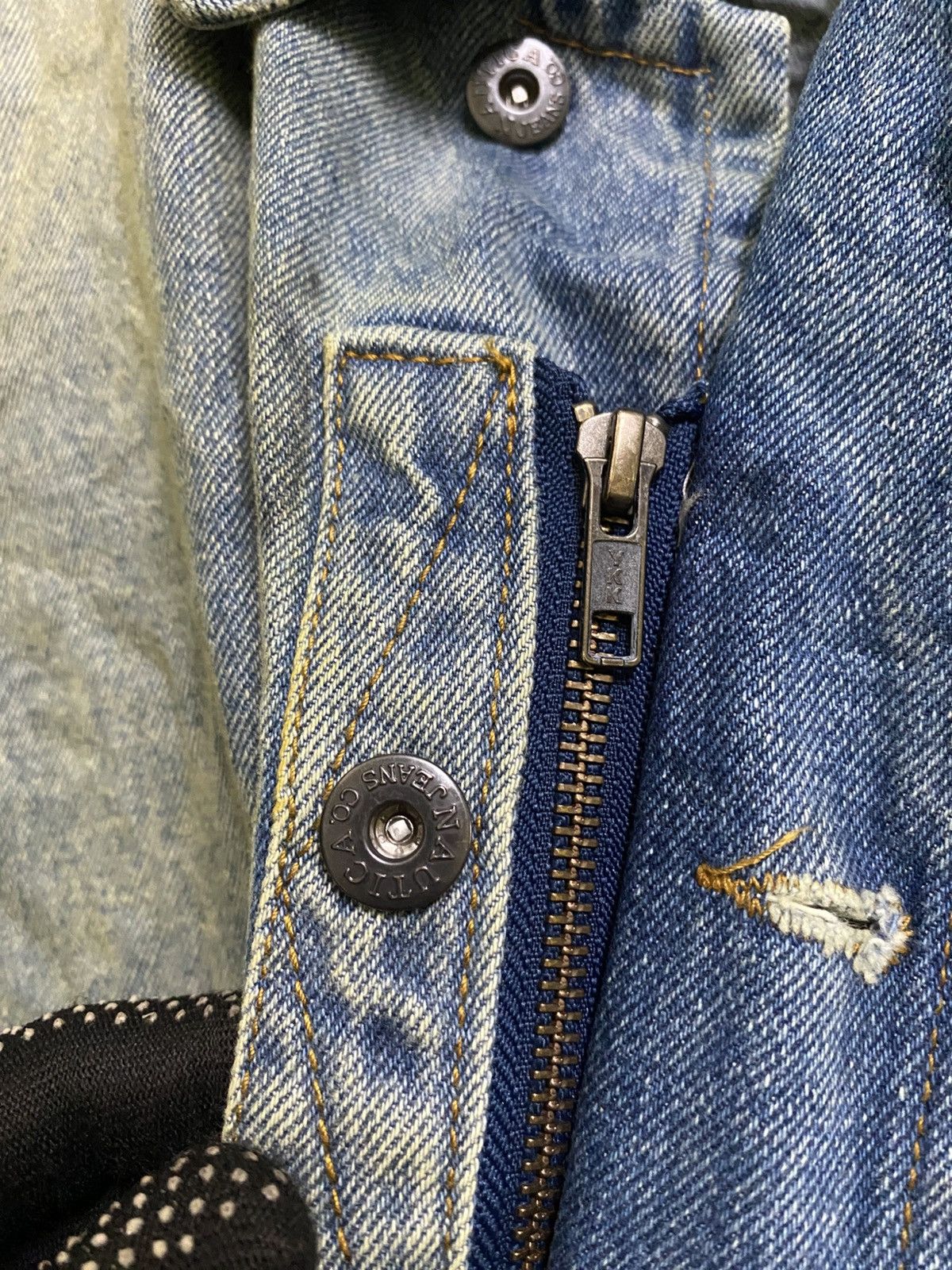 Nautica Nautica x Freak’s Store Vintage 90s Washed Blue Denim Jacket Size US L / EU 52-54 / 3 - 9 Thumbnail