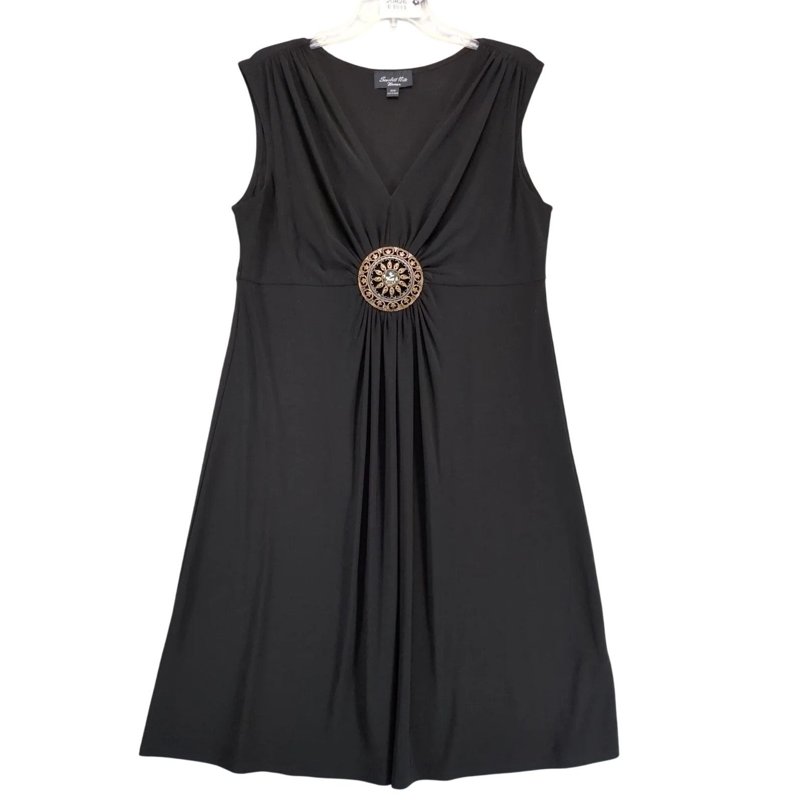 Other Scarlett Nite Black Flowy Sleeveless Midi Dress Plus Sz 16W Size XXL / US 16-18 / IT 52-54 - 1 Thumbnail