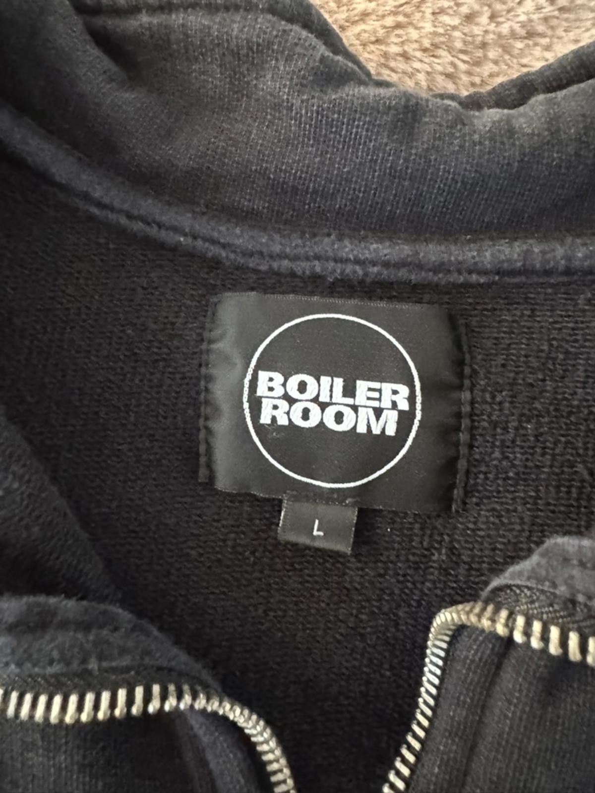 Boiler Room Boiler Room Black Quarter-Zip Pullover Sweatshirt Size US L / EU 52-54 / 3 - 3 Thumbnail