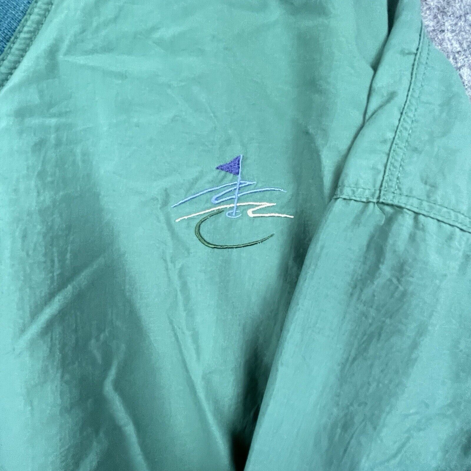 Jantzen Vintage Jantzen Golf Windbreaker Mens XL Green Faded 80s 90s Size US XL / EU 56 / 4 - 2 Thumbnail