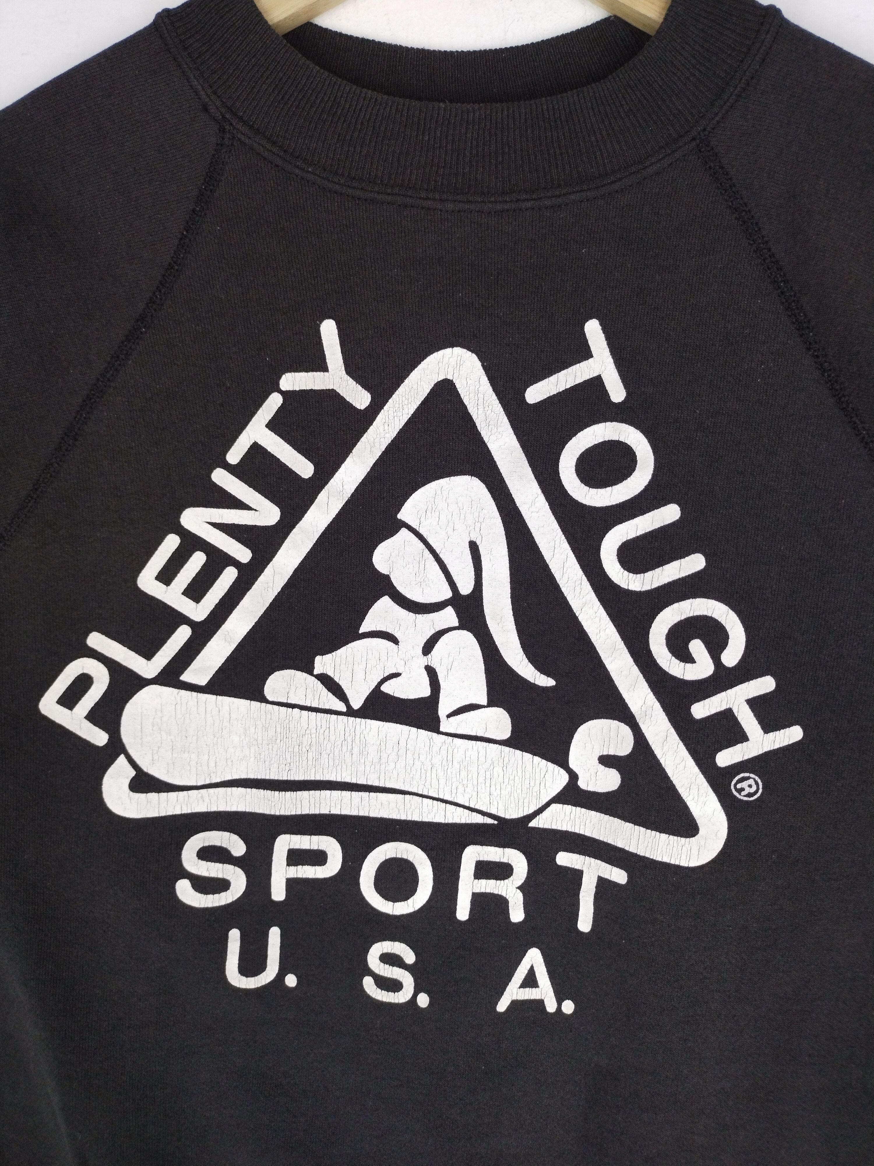Vintage Vintage 90's Plenty Tough Sport USA Big Logo Sweatshirt Size US M / EU 48-50 / 2 - 4 Thumbnail