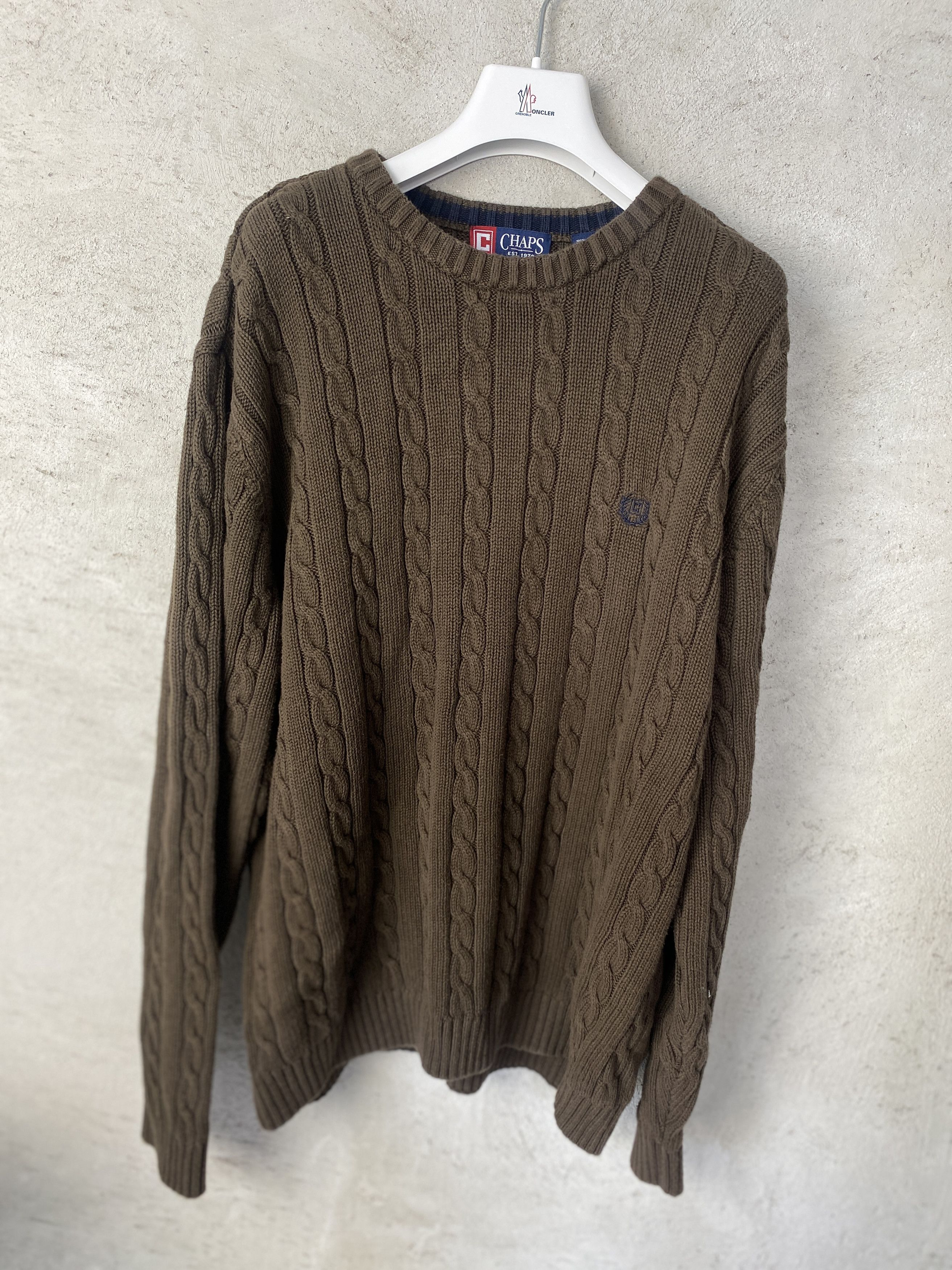Chaps Ralph Lauren Chaps Ralph Lauren vintage sweater knitwear cable knit Size US XL / EU 56 / 4 - 1 Thumbnail