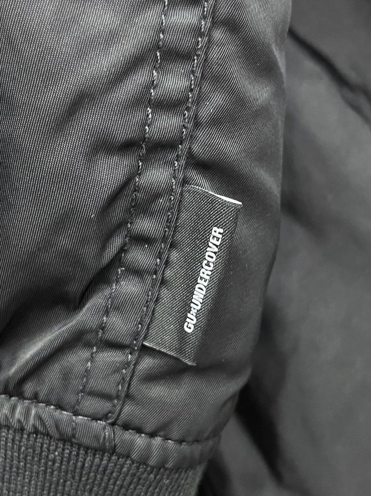 Undercover 💥 "FREEDOM NOISE" GUxUNDERCOVER Black Bomber Jacket Size US M / EU 48-50 / 2 - 11 Thumbnail