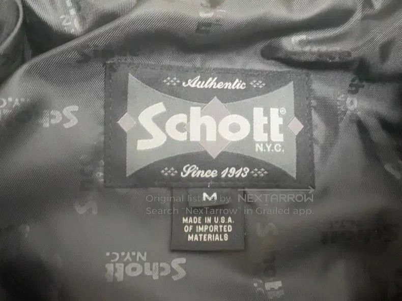 Schott Schott 503 cable-stayed regular cowhide jacket Size US M / EU 48-50 / 2 - 3 Thumbnail