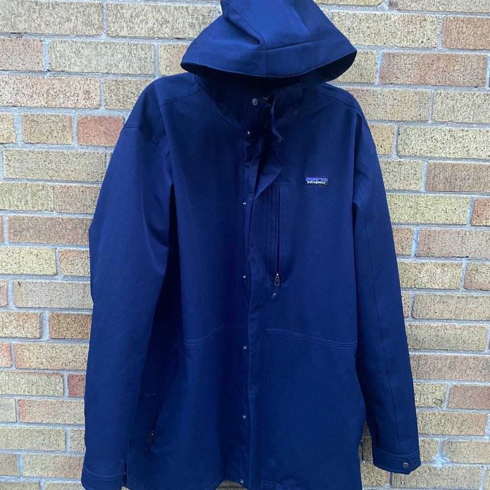 Patagonia 2014 Patagonia Parka Jacket XXL Blue Polyester Long Coat Size US XXL / EU 58 / 5 - 3 Thumbnail