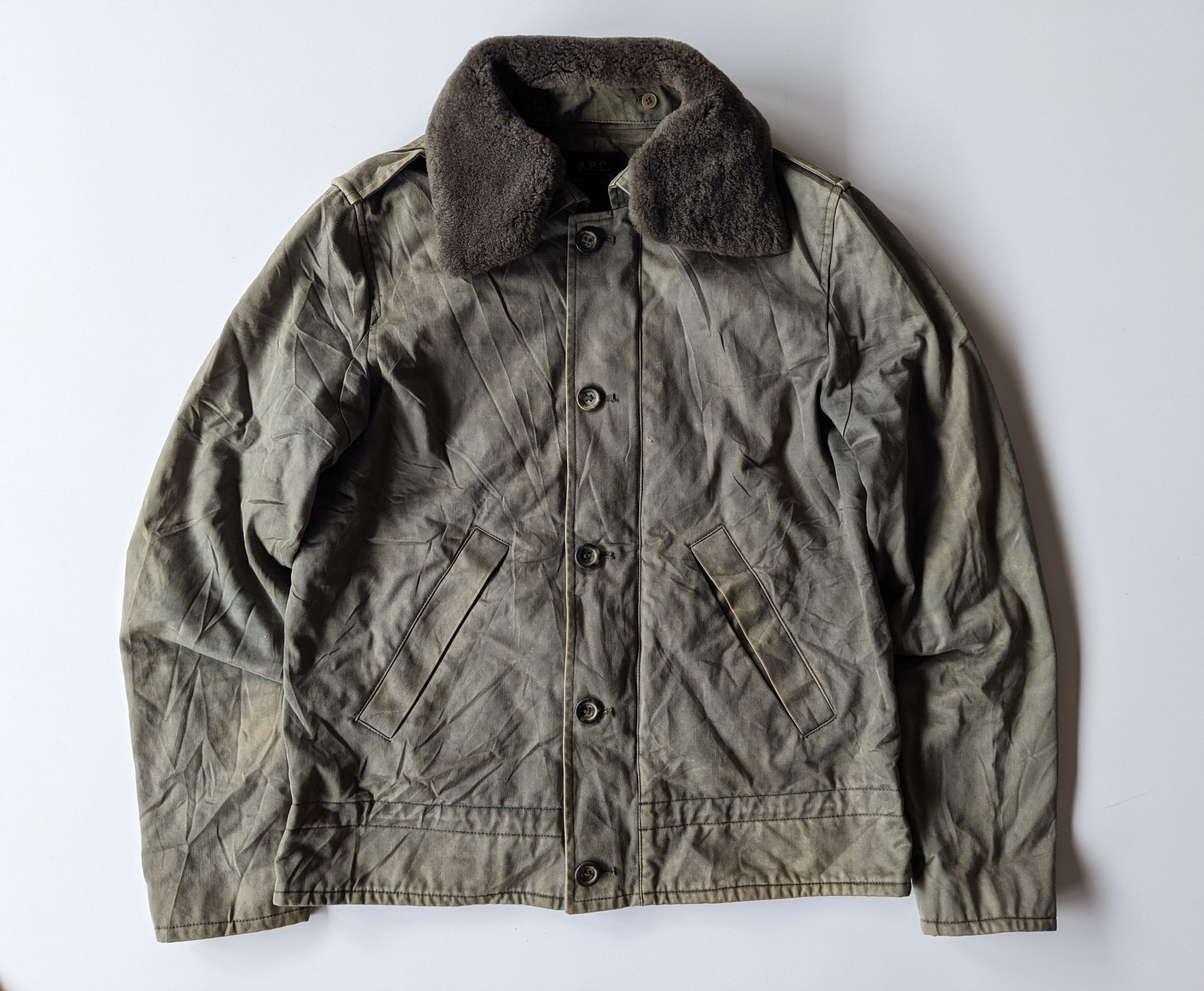 ジャケット・アウター 2000S VINTAGE A.P.C. COTTON FIELD JACKET A.P.C. Cotton Field Military Jacket | Grailed