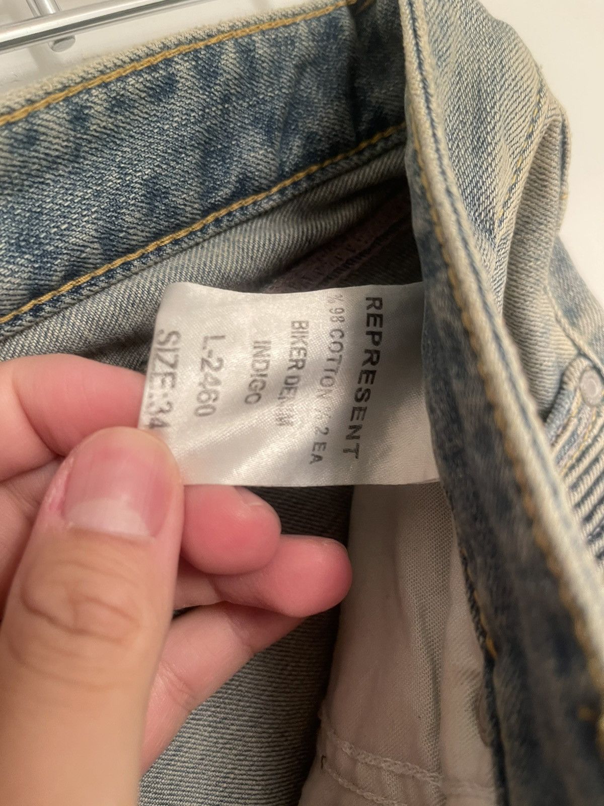 Represent Clo. Vintage Represent Biker Denim 34 Gently Used Size US 34 / EU 50 - 3 Thumbnail