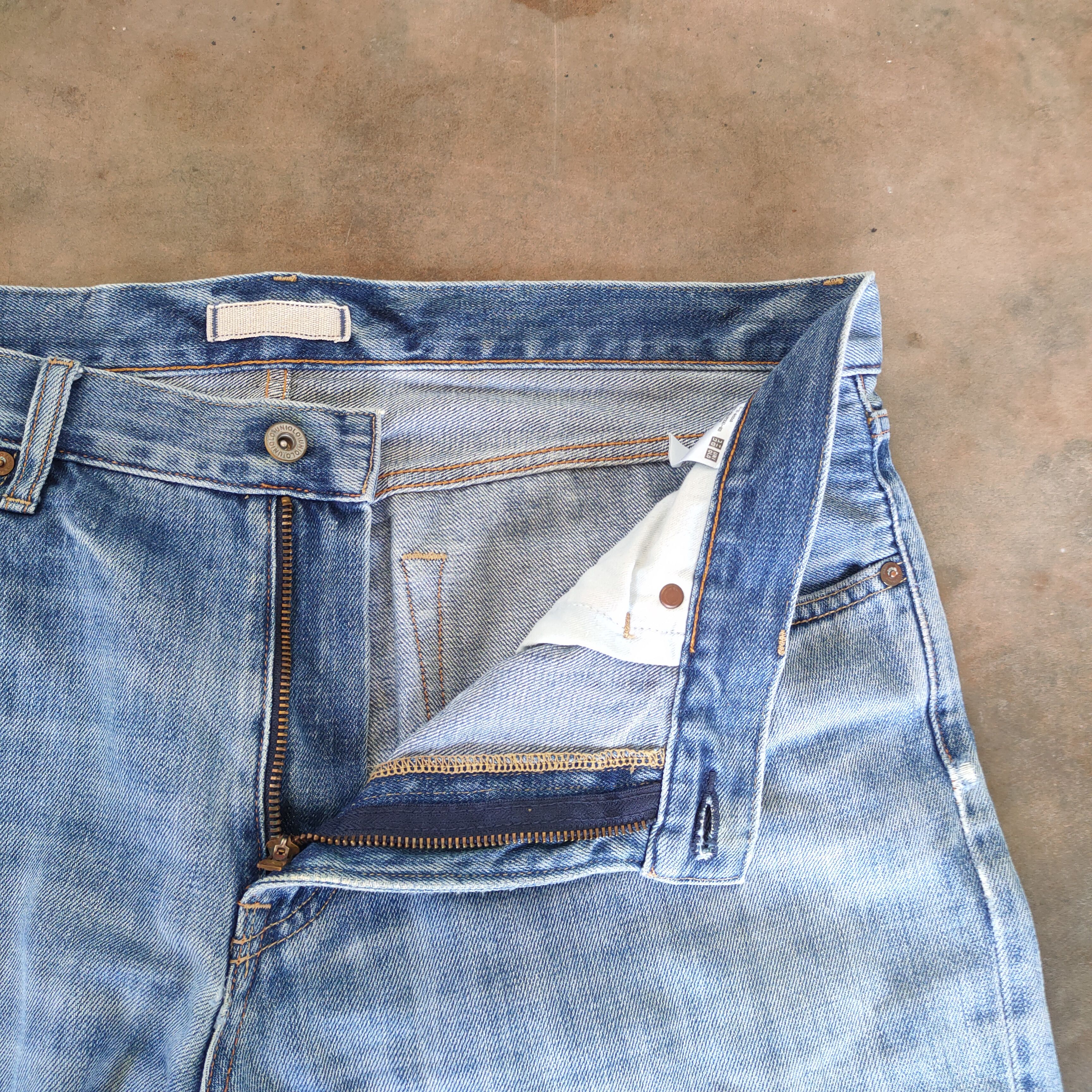 Japanese Brand × Jean × Vintage W38 VINTAGE JAPANESE FADED DISTRESSED JEAN DENIM PANTS Size US 38 / EU 54 - 6 Thumbnail