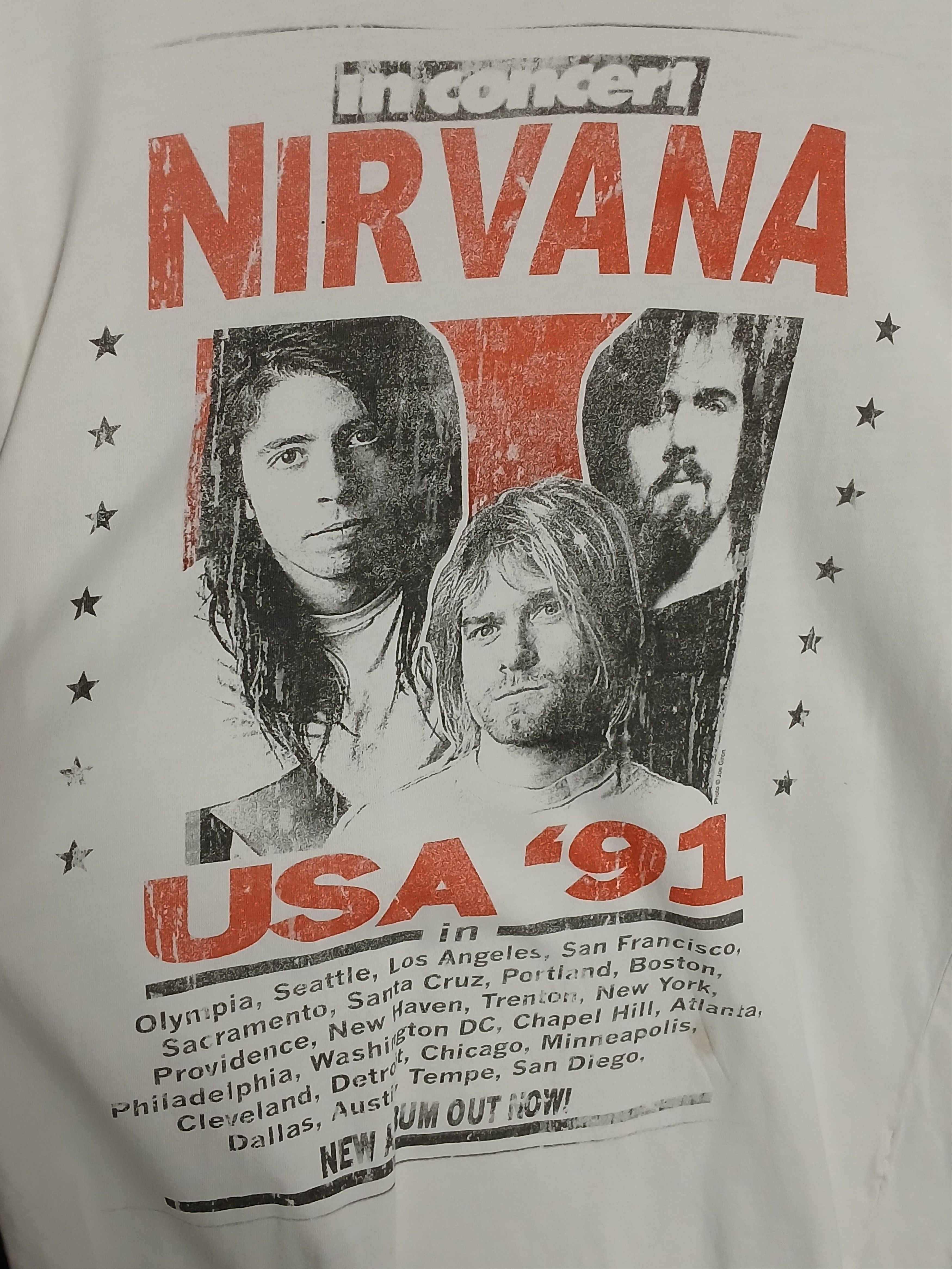Band Tees × Nirvana Nirvana Kurt Cobain T-Shirt Size US M / EU 48-50 / 2 - 3 Thumbnail