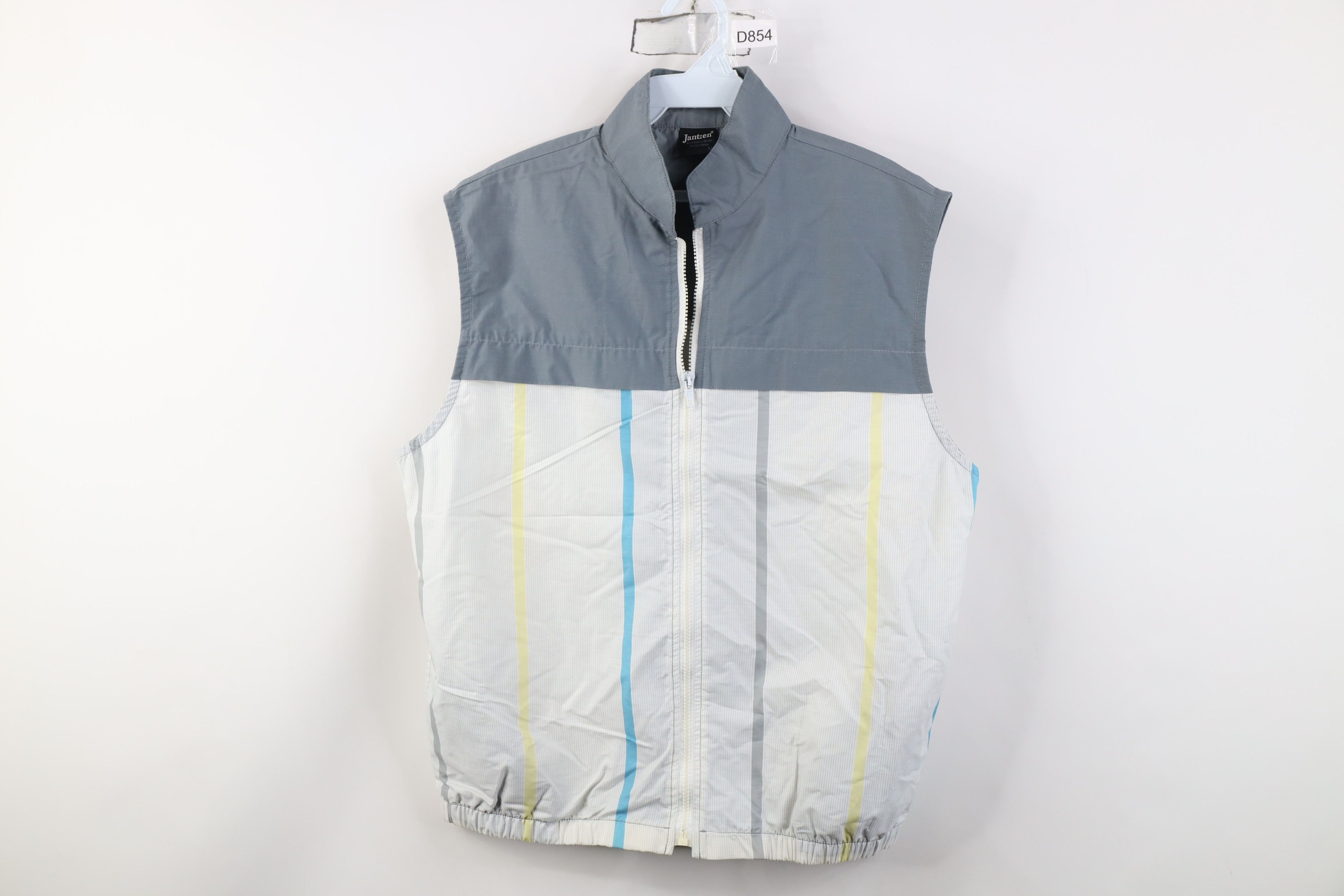 Vintage Vintage 90s Streetwear Block Zip Windbreaker Vest Jacket Size US M / EU 48-50 / 2 - 1 Thumbnail
