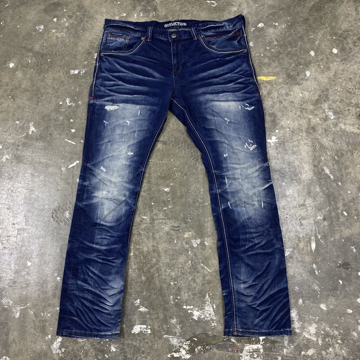 Affliction Vintage Affliction Denim Jeans Y2K Baggy Chrome Hearts Jnco Size US 44 / EU 60 - 4 Thumbnail