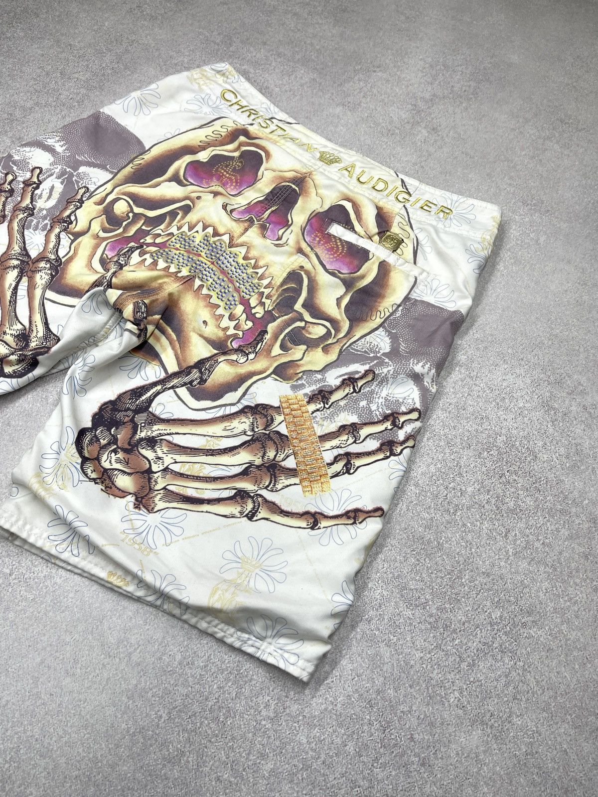 Christian Audigier Christian Audigier Skull Bones Shorts Ed Hardy Full Print Size US 32 / EU 48 - 3 Thumbnail