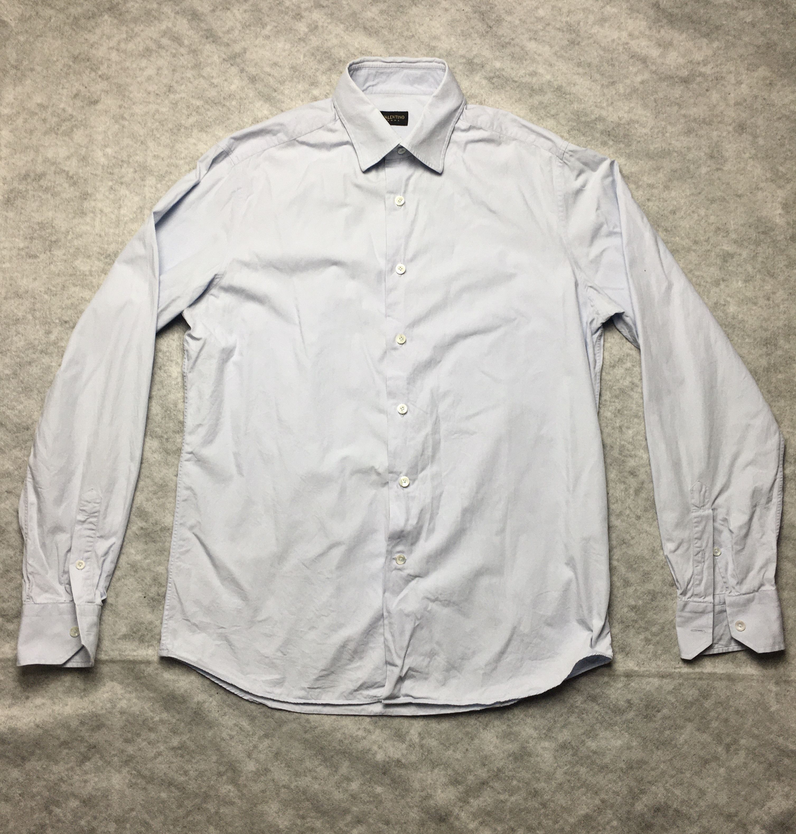 Valentino Valentino Roma Blue Classic Mens Shirt 15 3/4 - 40 Size US S / EU 44-46 / 1 - 1 Thumbnail