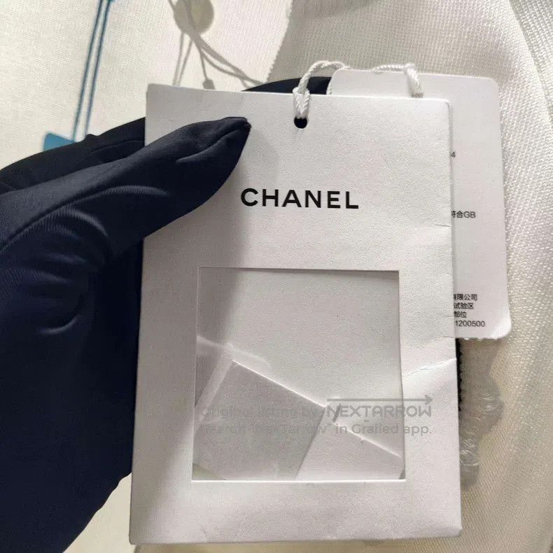 Chanel Chanel White No. 5 knitted jacket Size XXS / US 00 / IT 34 - 3 Thumbnail