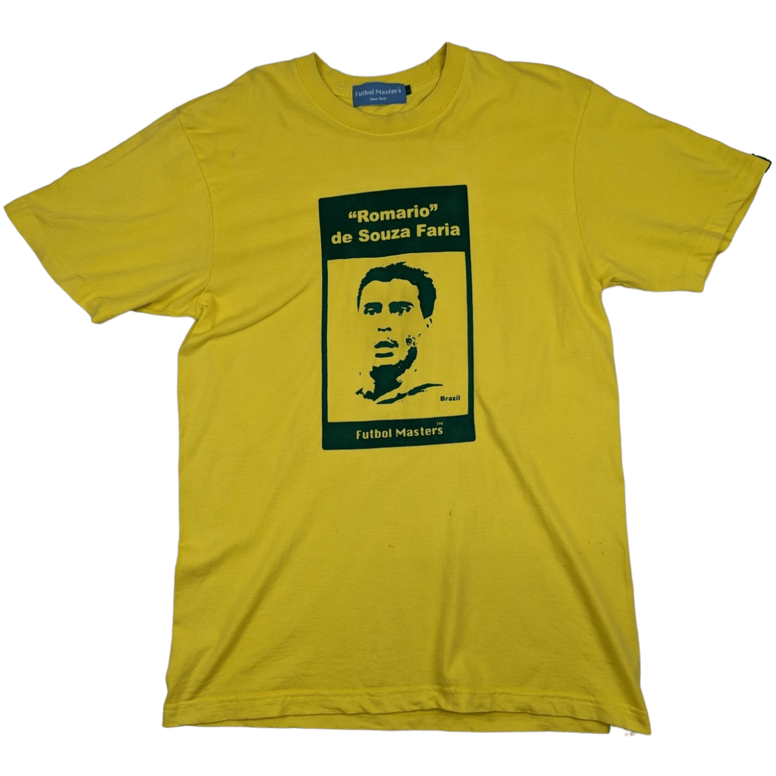 UEFA 2000's ROMARIO Brazil Soccer Football Legend Graphic T-Shirt Size US L / EU 52-54 / 3 - 3 Thumbnail