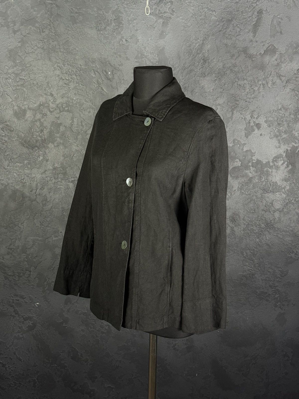 OSKA OSKA Black Light Linen Twill Button Front Jacket Sz1 Regular Size S / US 4 / IT 40 - 1 Thumbnail