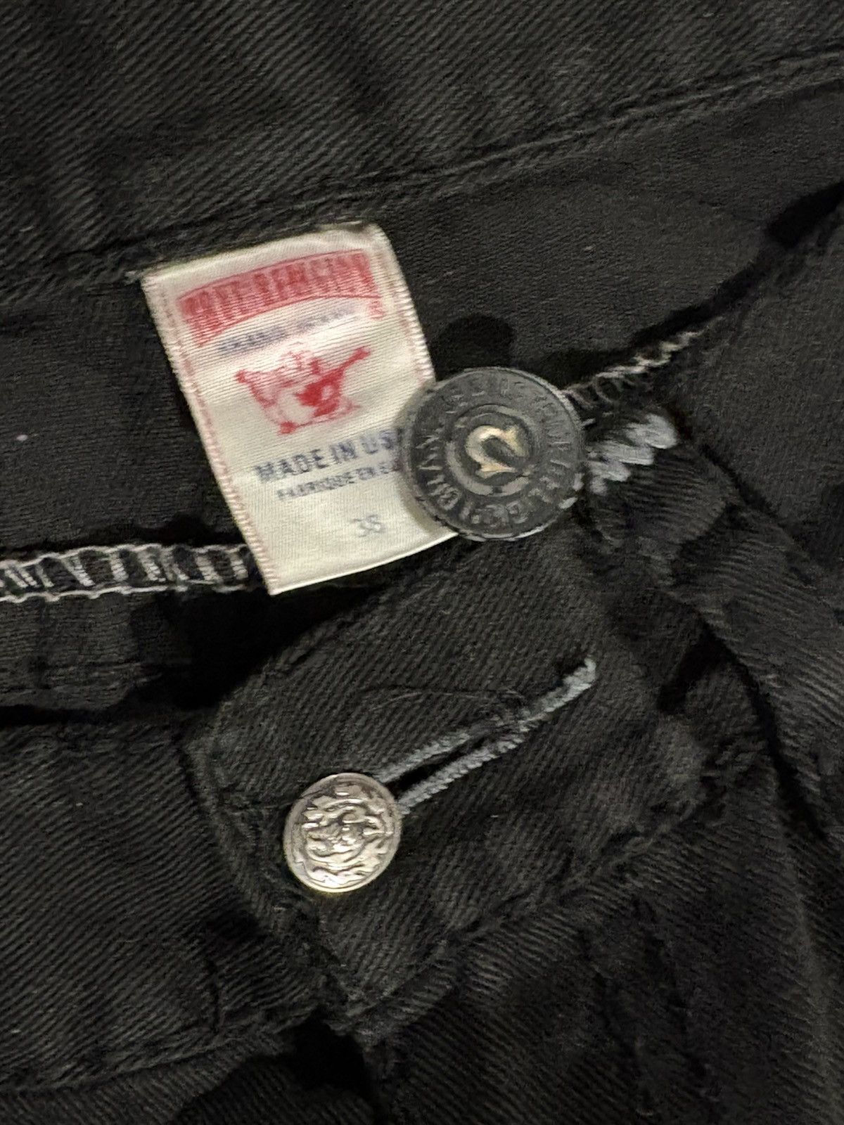 True Religion Black Trues Size US 38 / EU 54 - 5 Thumbnail
