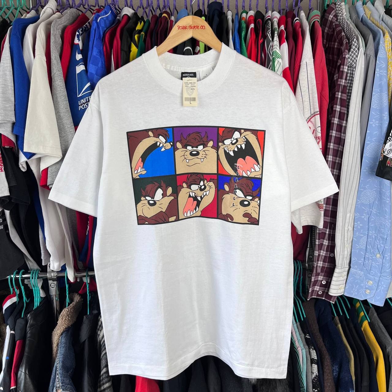 Vintage × Warner Bros NWT Warner Bros Looney Tunes Taz Tasmanian Devil T Shirt USA Size US L / EU 52-54 / 3 - 2 Thumbnail