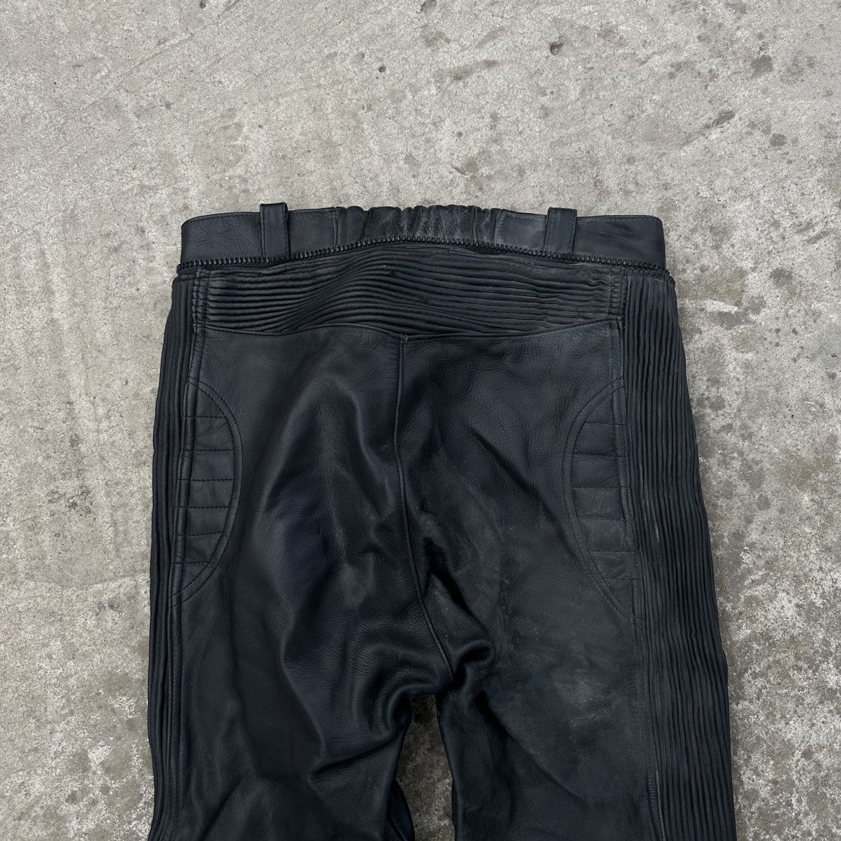 20471120 × Grunt Style Vintage Japanese Style Moto Leather Pants Size 50 90s Racing Size US 31 - 7 Thumbnail