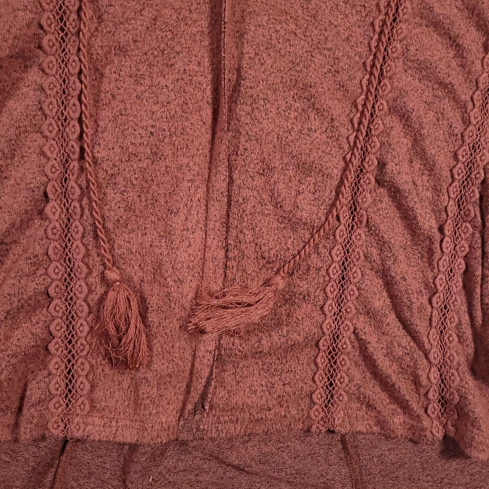 Miss Me Miss Me Knit Sweater Women's Small Brown Boho Tasseled High Low Oversized Pullver? Size S / US 4 / IT 40 - 5 Thumbnail
