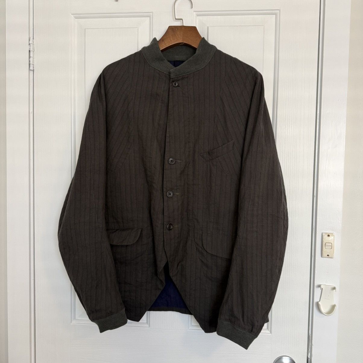 Ziggy Chen Ziggy Chen Structured Stripe wool blend Jacket – Artisan Size US M / EU 48-50 / 2 - 1 Thumbnail