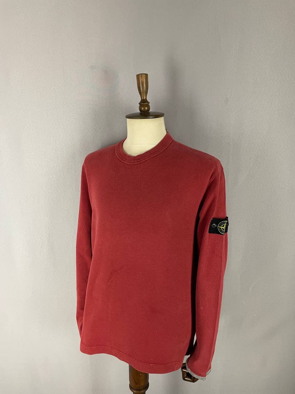 Stone Island Stone Island Sweatshirt Crewneck Sweater Red Vintage Size US L / EU 52-54 / 3 - 1 Thumbnail