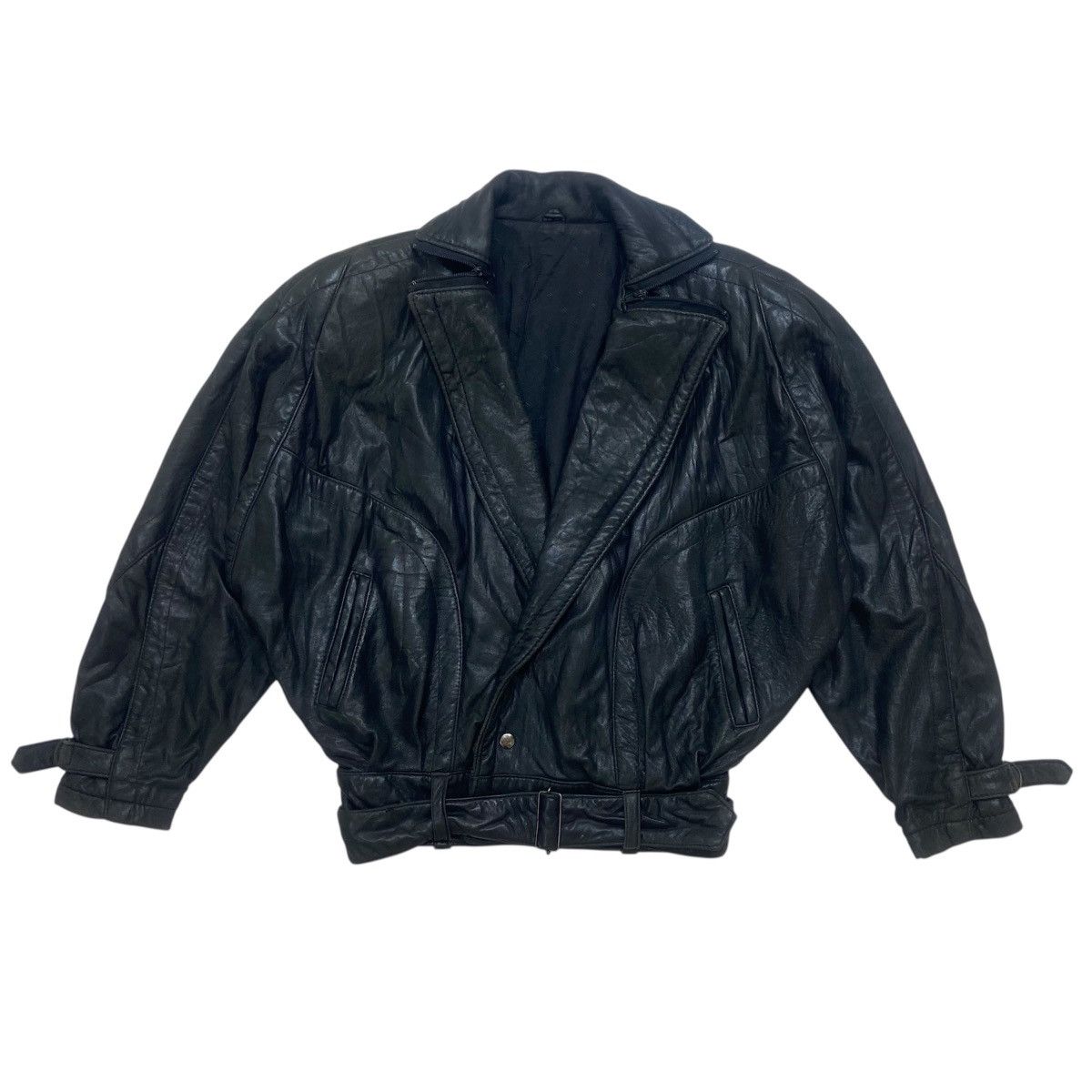 Genuine Leather × Leather Attitude Pegabo Bomber Style Loose Oversize Leather Jacket Size US M / EU 48-50 / 2 - 1 Thumbnail