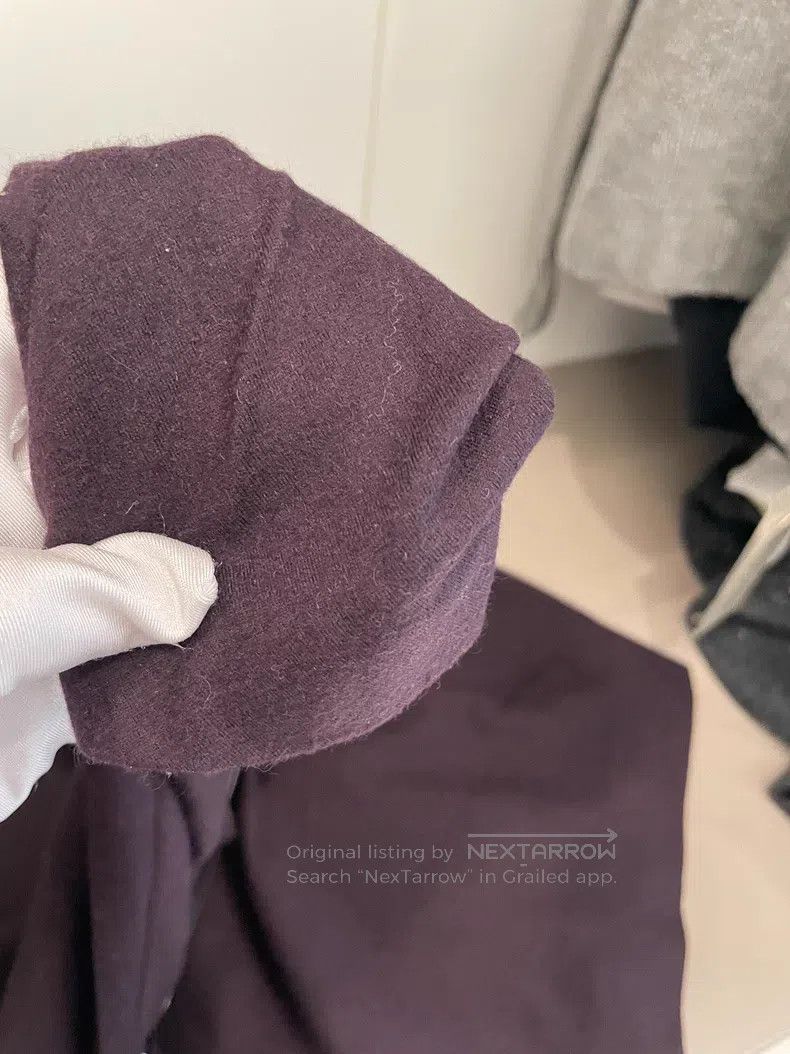 Loro Piana Loro Piana Claret Purple Cashmere and Wool Dress Size XS / US 0-2 / IT 36-38 - 5 Thumbnail