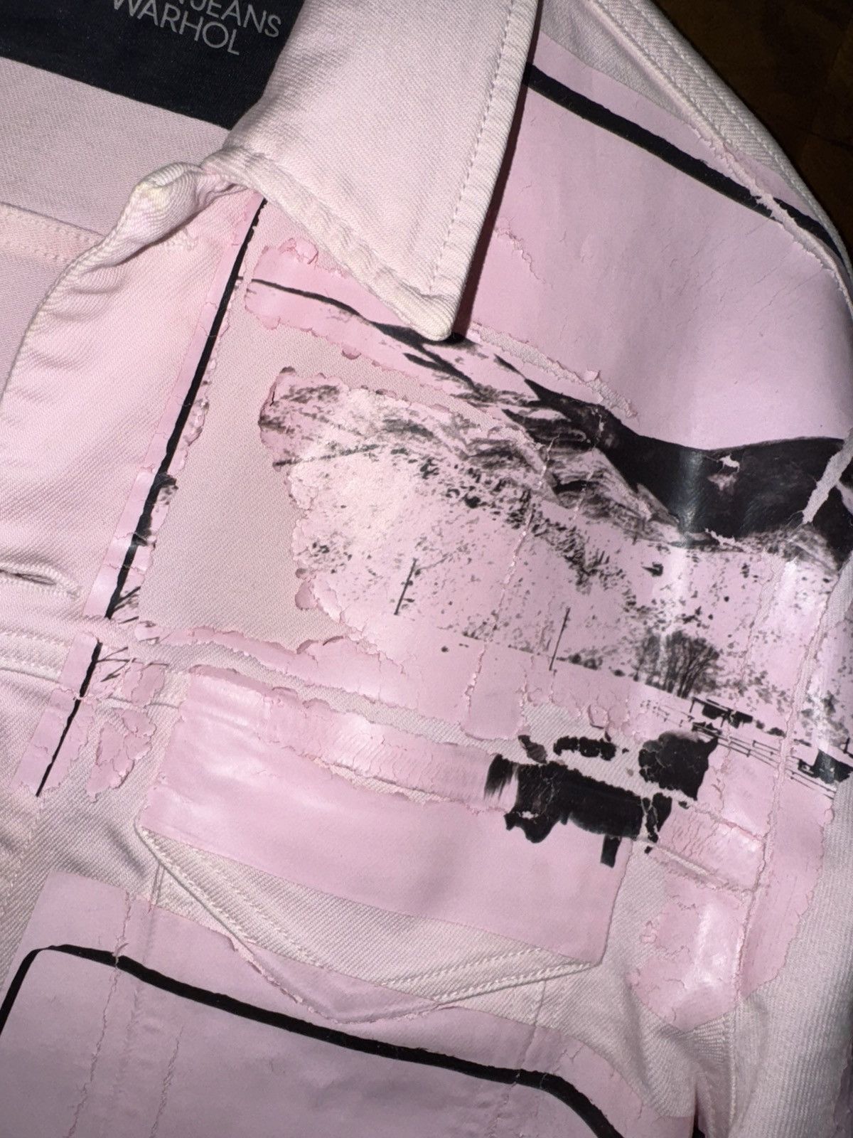 Calvin Klein 205W39NYC (SAMPLE) Raf Calvin Klein x Andy Warhol Denim Jacket pink Size US M / EU 48-50 / 2 - 4 Thumbnail