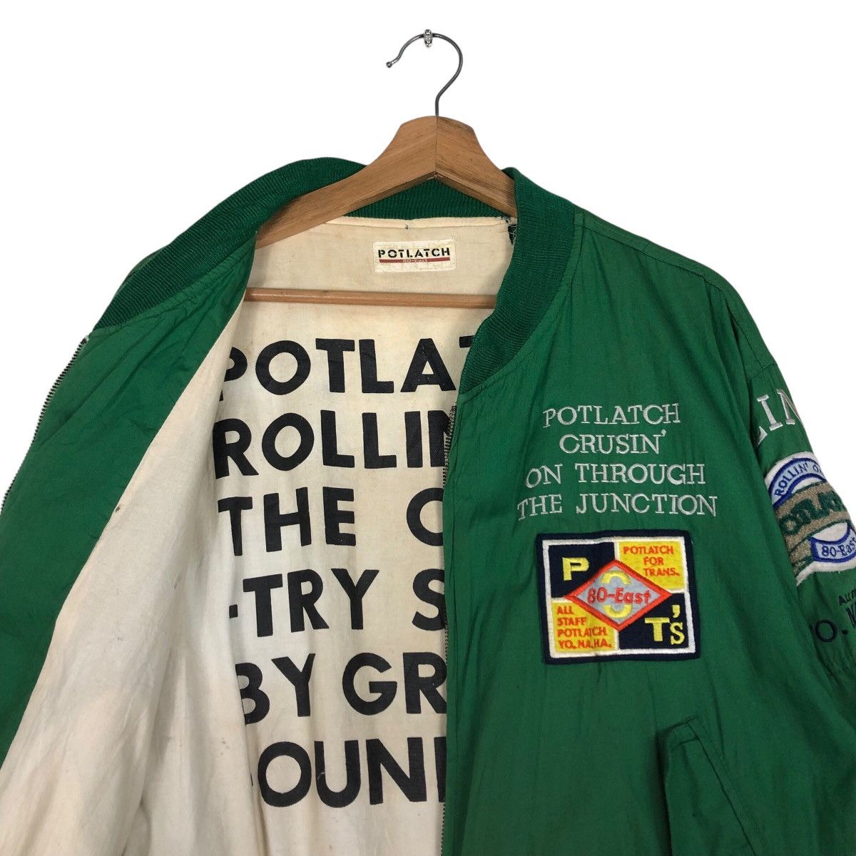 Hysteric Glamour 📌Riot Riot Vintage Bomber Jacket Full Patches Potlatch Size US M / EU 48-50 / 2 - 15 Thumbnail