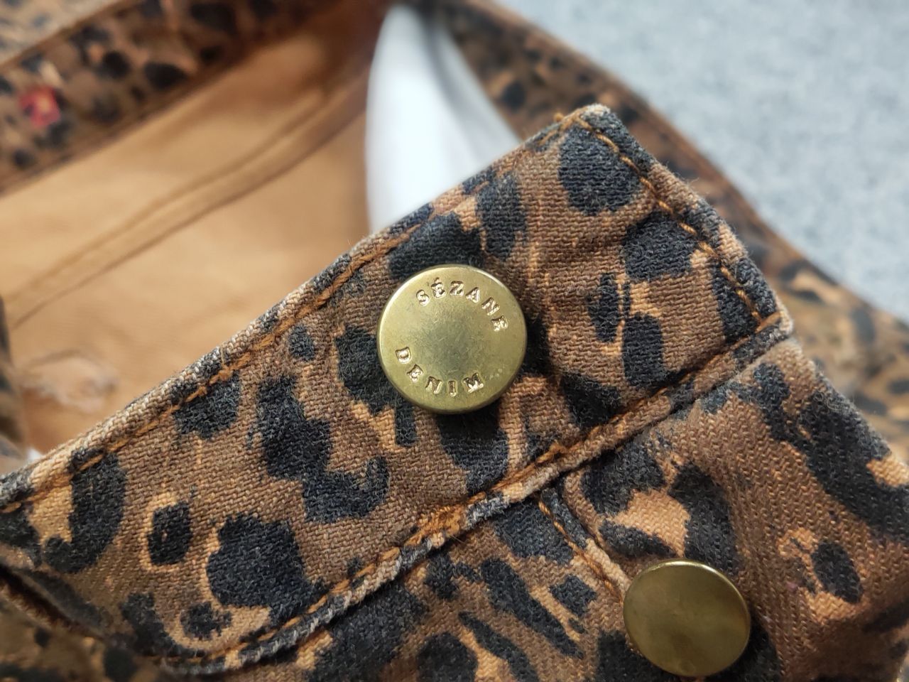 Sezane Sezane France Design Art Leopard brown Denim Ankle Jeans Size 27" / US 4 / IT 40 - 14 Thumbnail