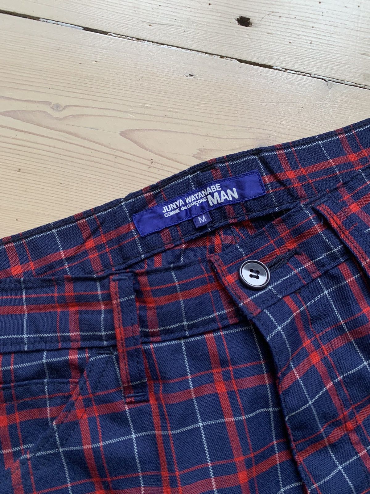 Comme des Garcons Junya Watanabe tartan wool trousers S/S 2003 mohair punk Size US 32 / EU 48 - 5 Thumbnail