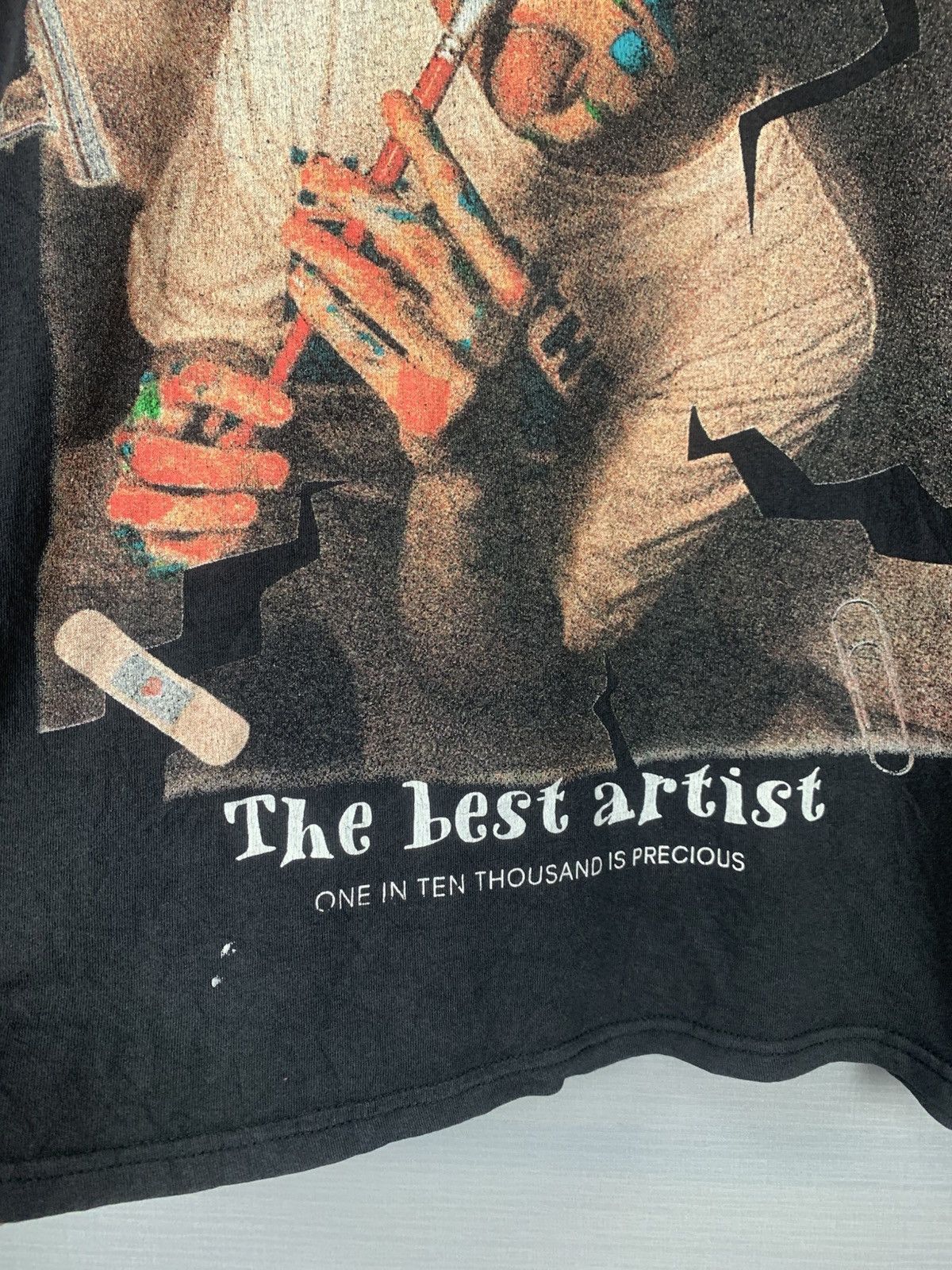 Vintage Strange - The Last Artist Overprint shirt Size US L / EU 52-54 / 3 - 4 Thumbnail