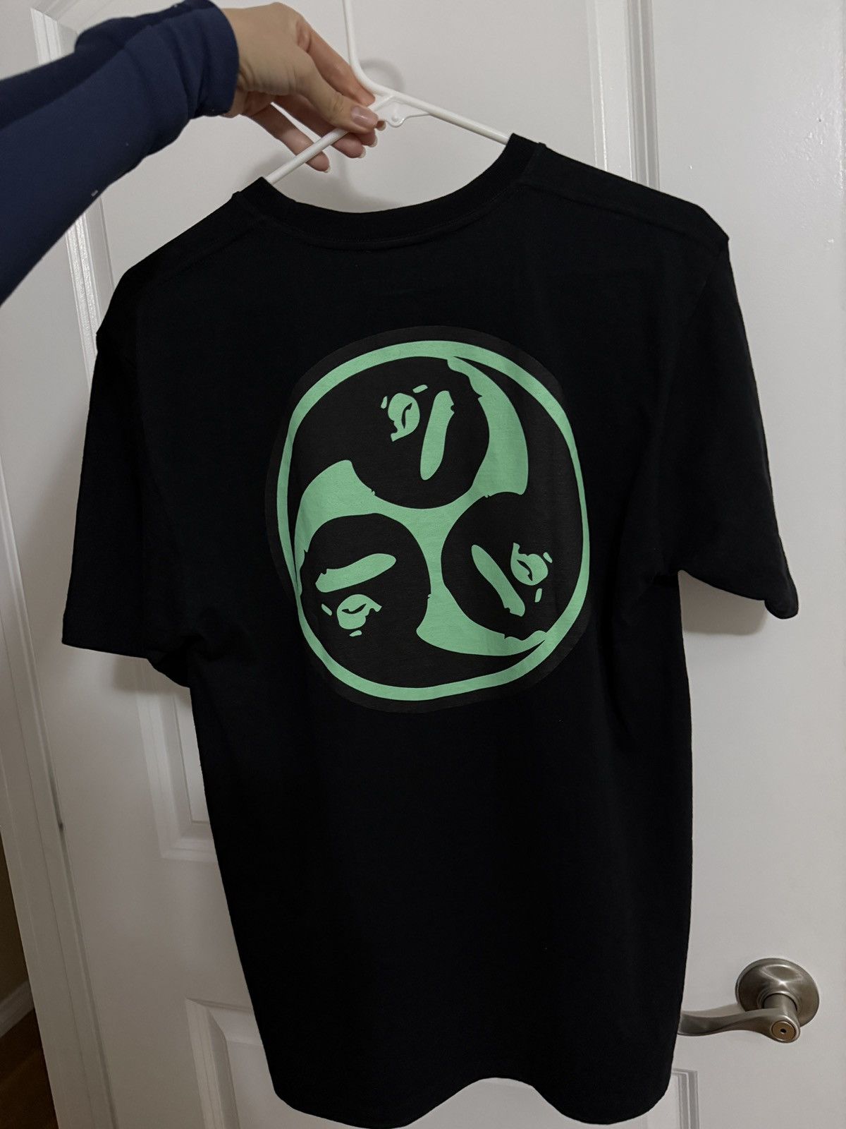 BAPE black & green Japan Culture Mitsudomoe Tee T-shirt