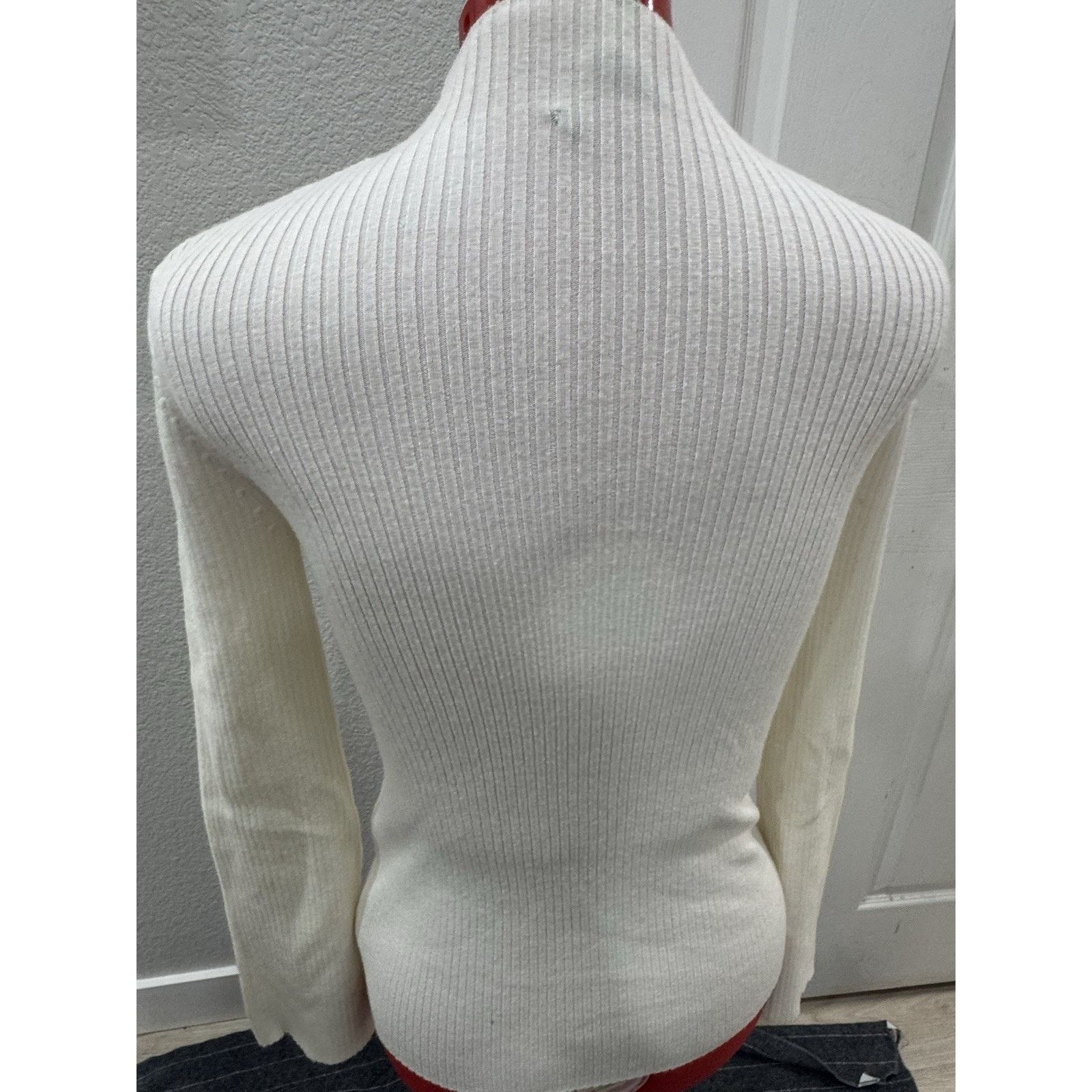 Maje Maje Manuello Designer Ribbed Sweater Criss-cross Lacing Size XS / US 0-2 / IT 36-38 - 4 Thumbnail