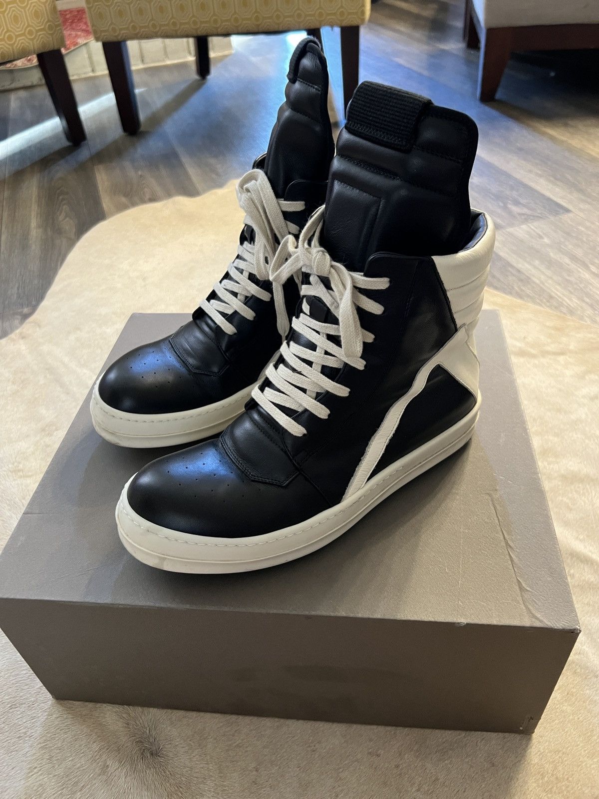Rick Owens GEOBASKET 41 Rick owens geobasket sneaker 41 靴 Rick