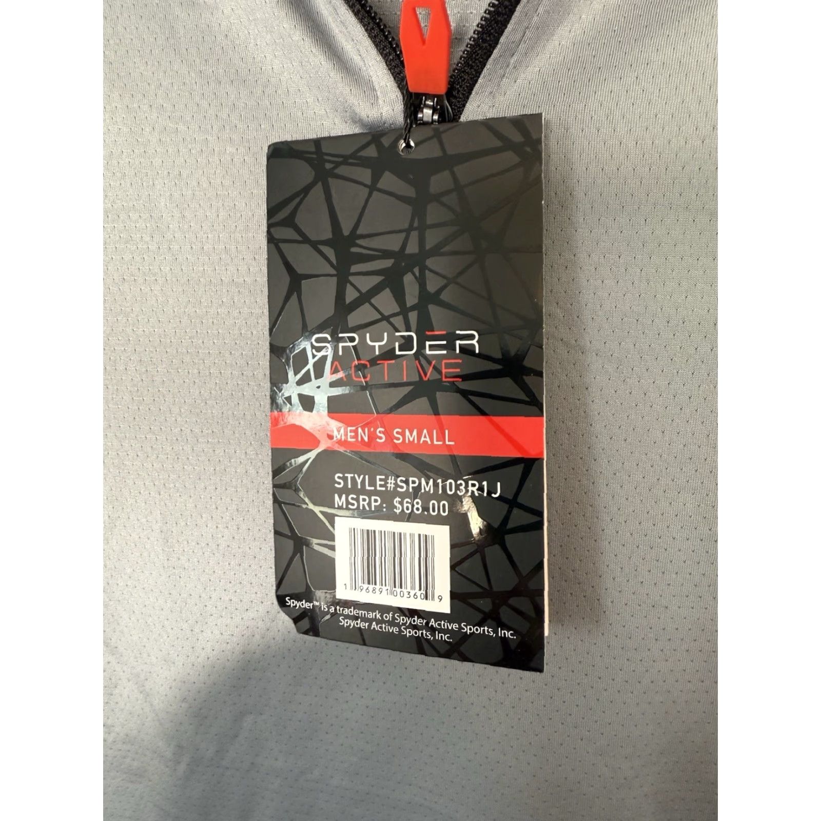 Spyder Spyder Mens Small Gray 1/4 Zip Long Sleeve Pullover Shirt Activewear Lightweight Breathable Stretch Size US S / EU 44-46 / 1 - 5 Thumbnail