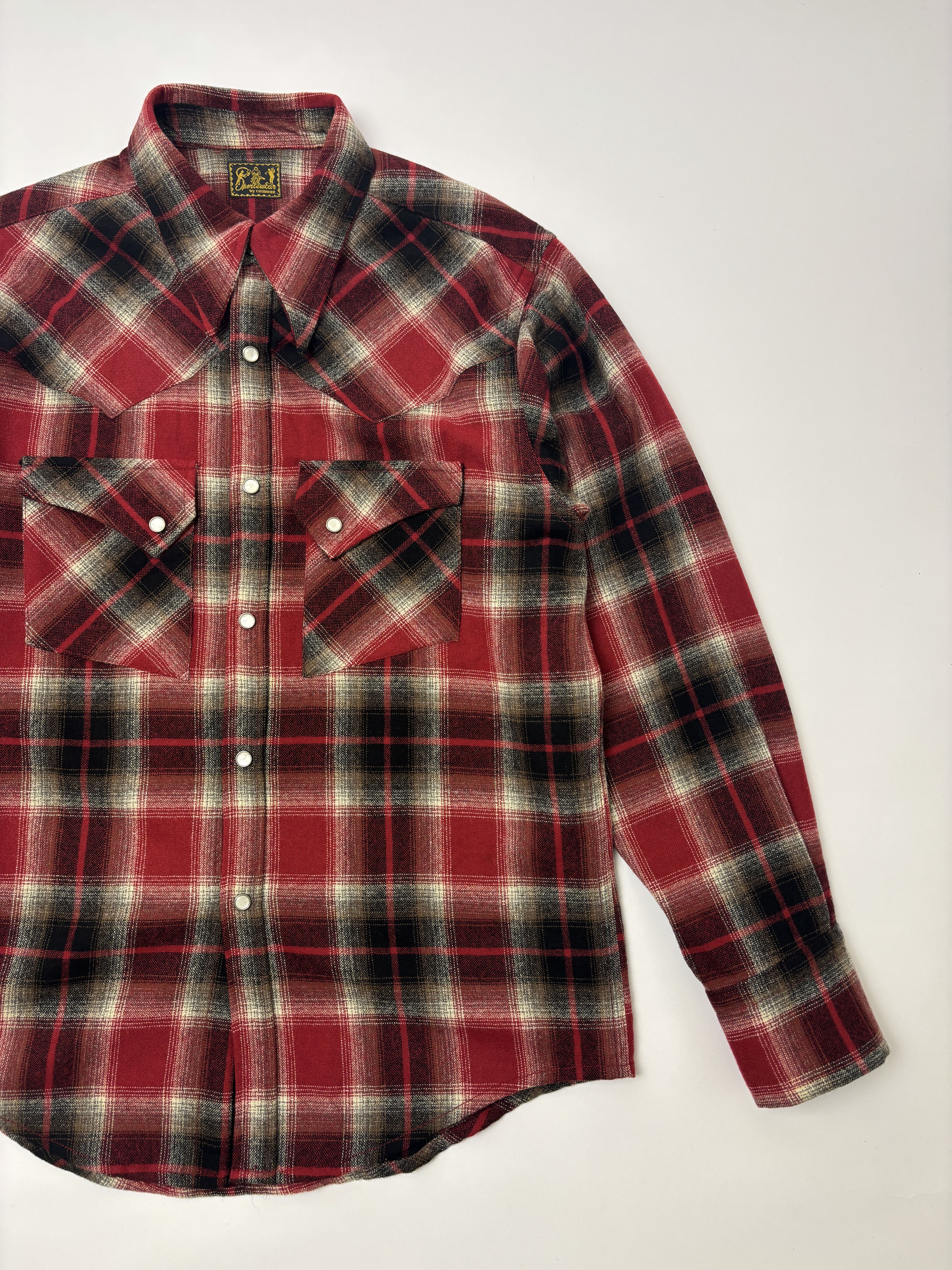 Cushman Cushman Wool Plaid Western Shirt Size US XL / EU 56 / 4 - 1 Thumbnail
