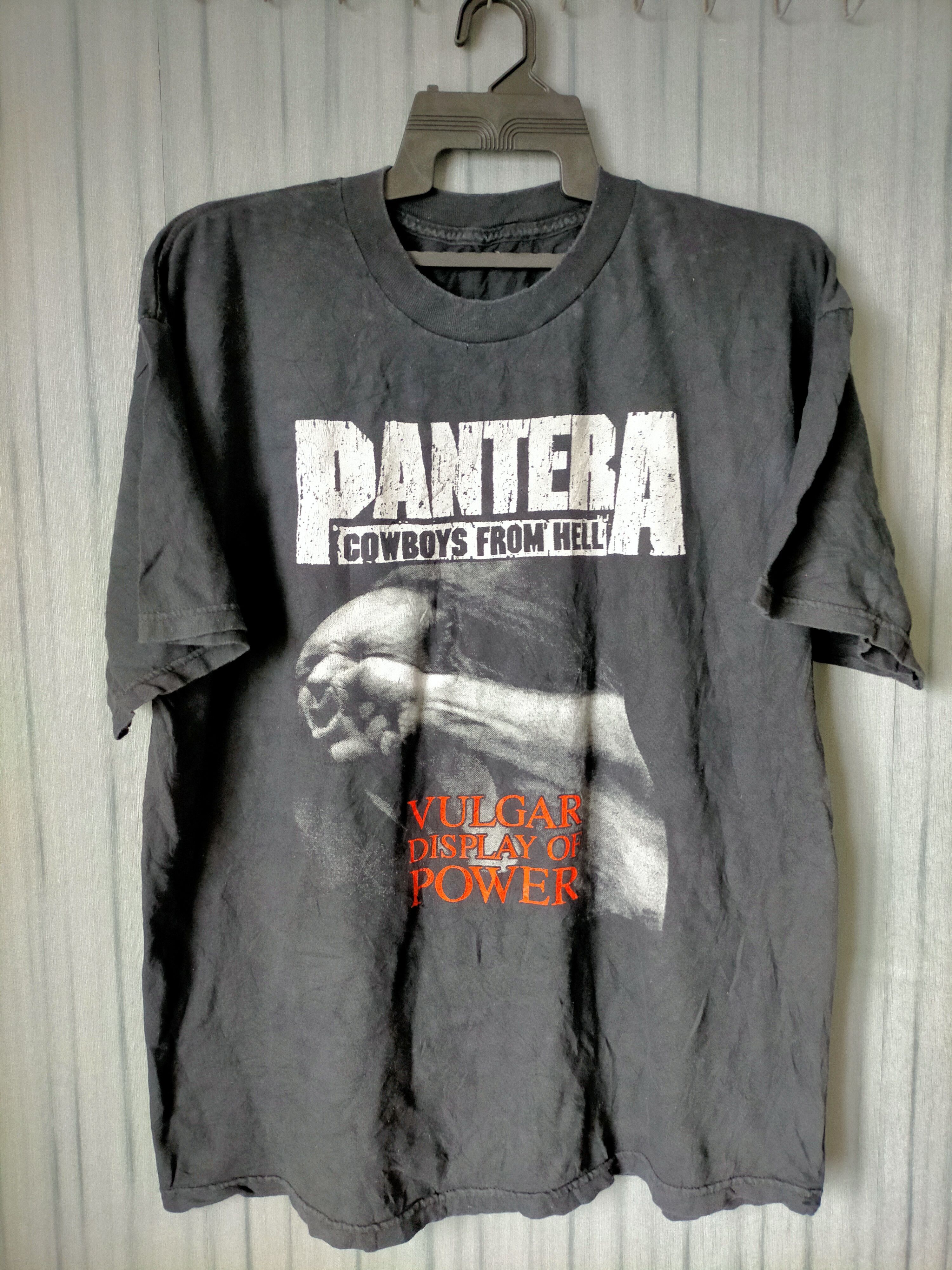 Band Tees Vintage 90s Pantera Cowboys From Hell Band tee Size US XL / EU 56 / 4 - 10 Thumbnail