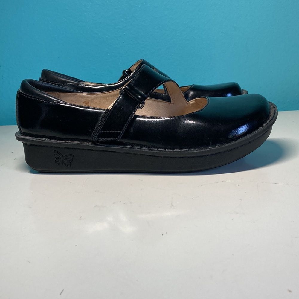 Allegri Alegria Mary Janes Black Patent Leather 38 7.5 Size US 7.5 / IT 37.5 - 3 Thumbnail
