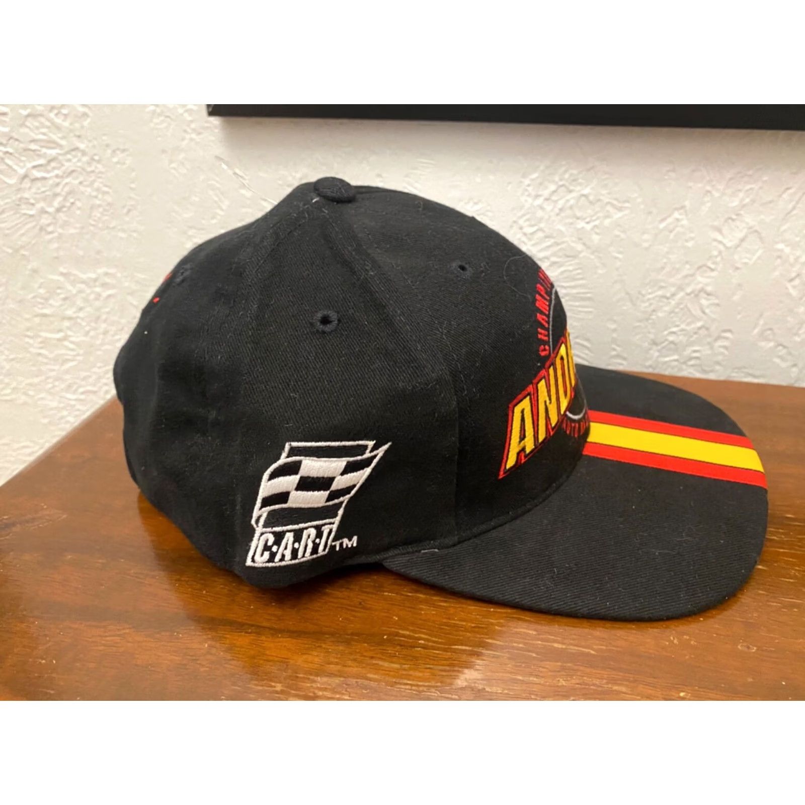 Vintage VINTAGE Michael Andretti Racing Team Hat Adjustable CART FEDEX New NWT Mens Adjustable Yellow 80s Patch Snapback Size ONE SIZE - 2 Thumbnail