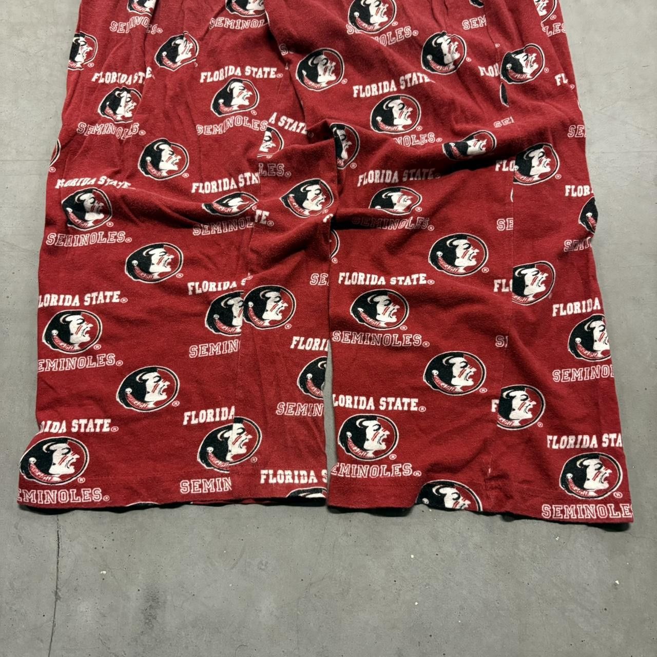 Vintage CRAZY Vintage Y2K/2000s Baggy Red Florida State Seminoles Pajama Sweatpants! Size US 34 / EU 50 - 4 Thumbnail