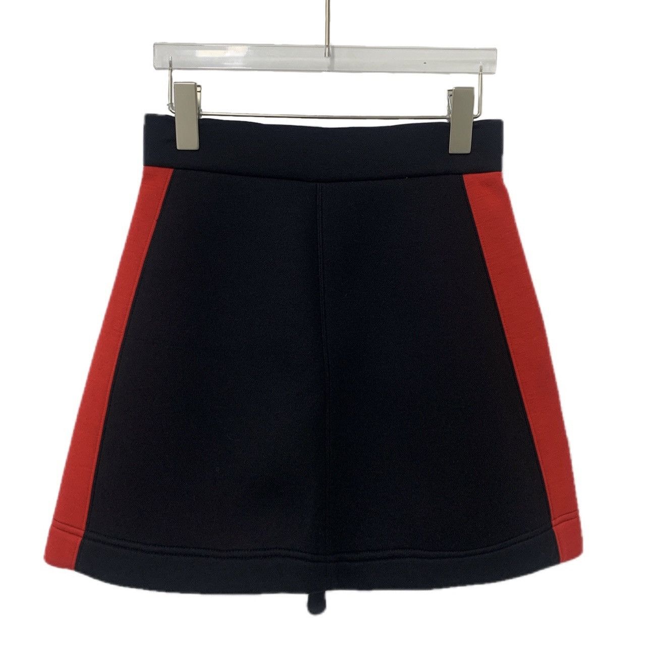 Burberry Burberry Black Logo Badge Zipper Casual Mini Skirt K26WX Size 26" / US 2 / IT 38 - 2 Thumbnail