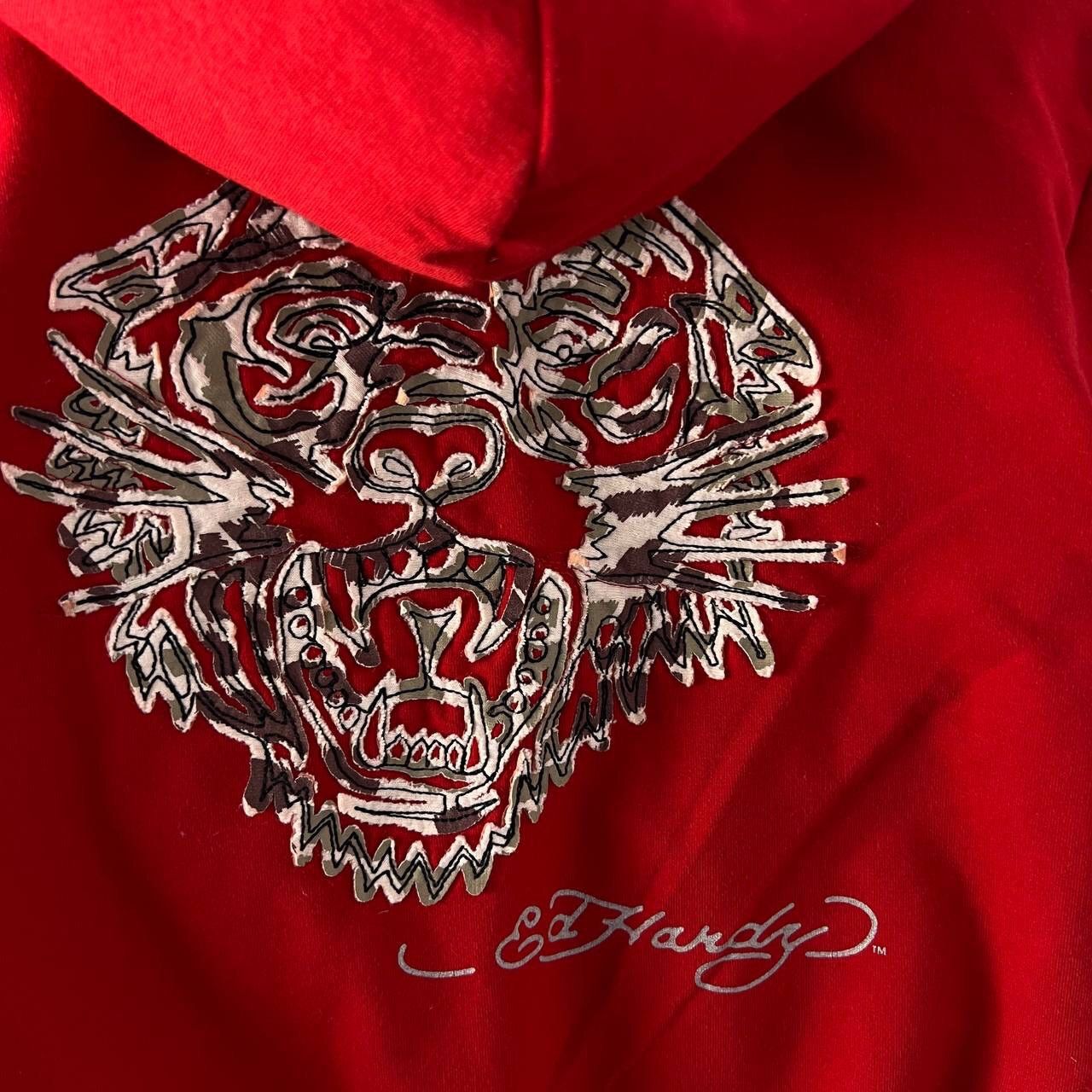 Ed Hardy Ed Hardy Vintage Big Skull Zip Hoodie Size S / US 4 / IT 40 - 4 Thumbnail
