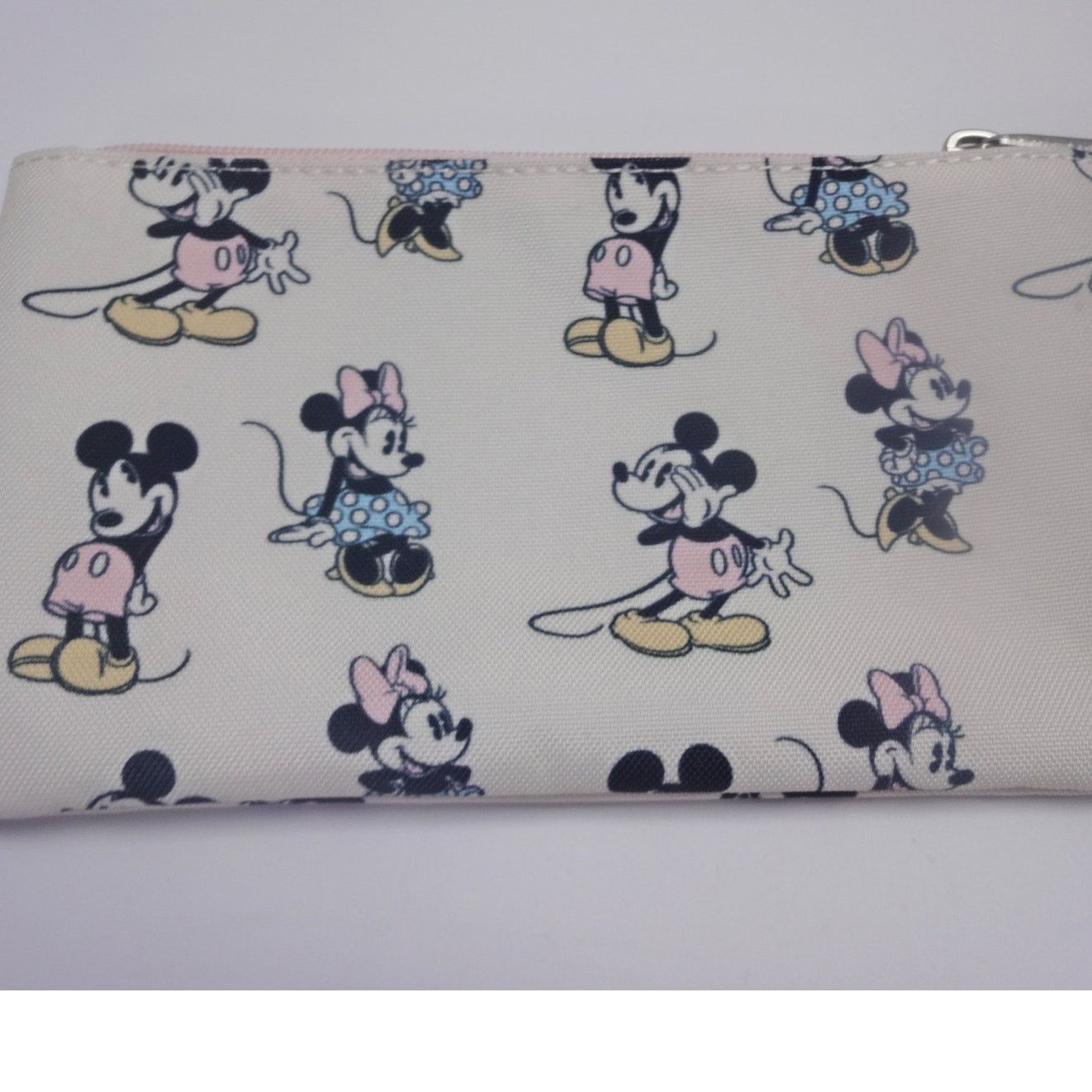 Disney Disney Loungefly Mickey Minnie Canvas Zip Pouch NWT Size ONE SIZE - 3 Thumbnail