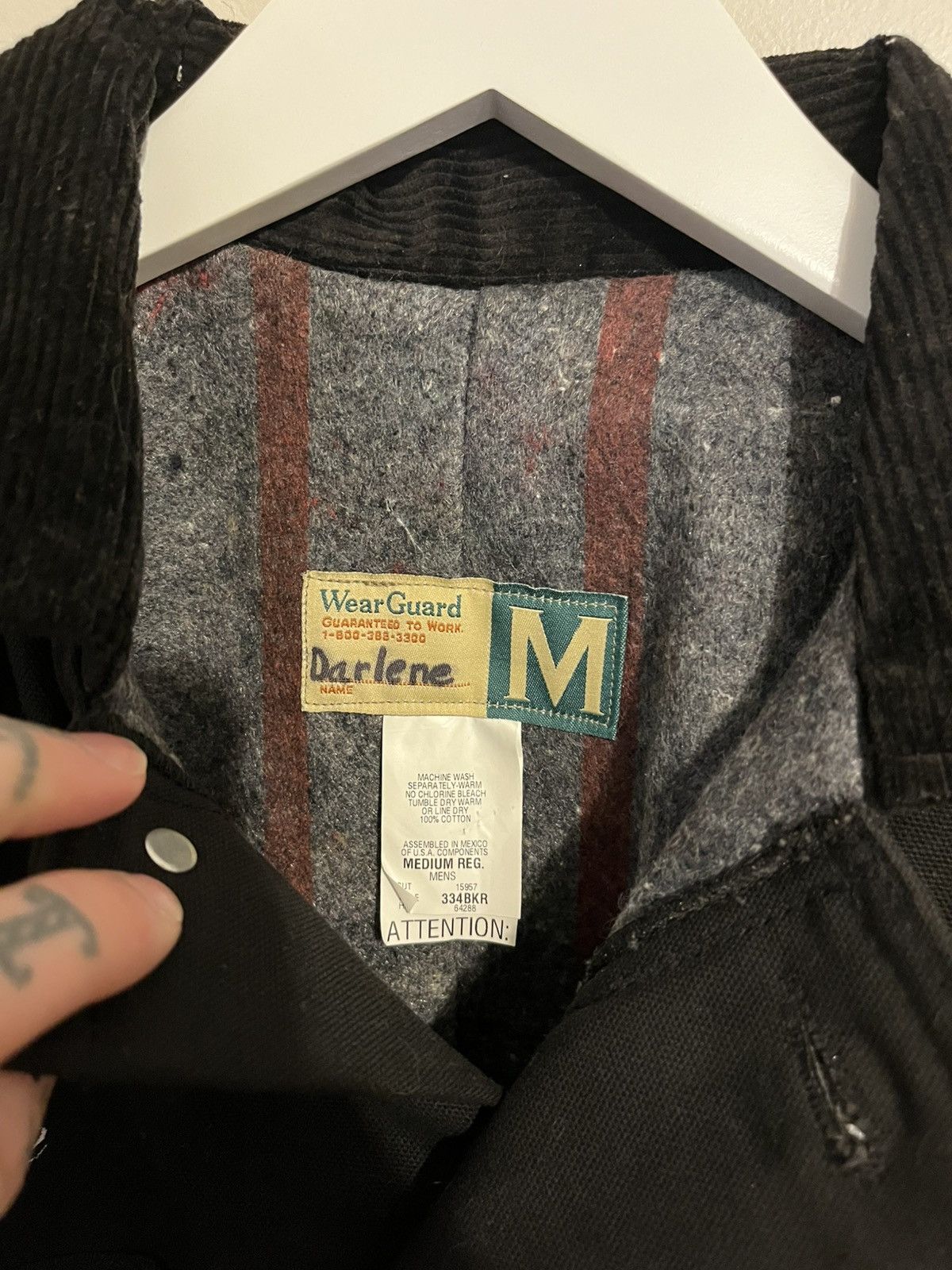 Japanese Brand × Vintage Black Vintage Detroit Style Blanket Lined Jacket Size US M / EU 48-50 / 2 - 3 Thumbnail