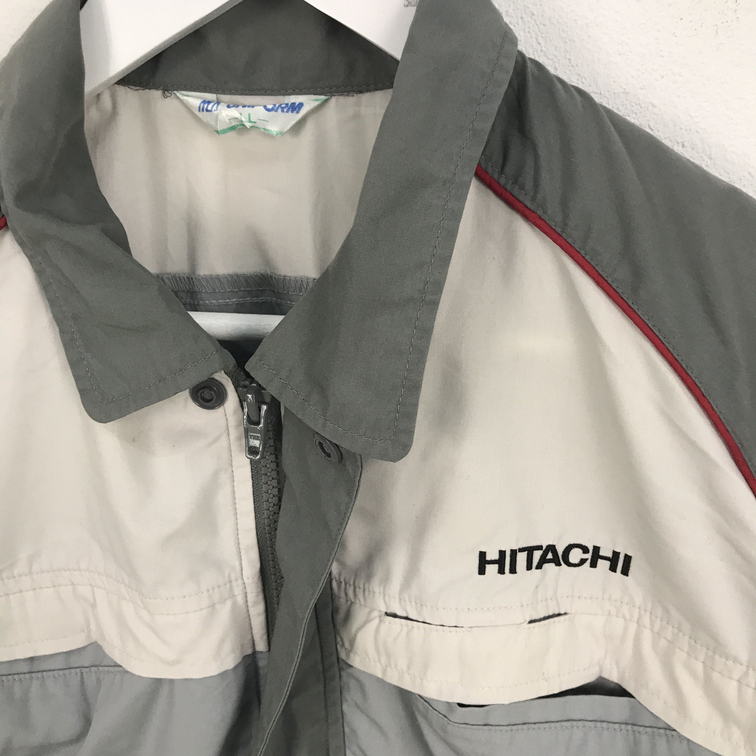 Japanese Brand Rare hitachi work uniform japan zipper up jacket Size US L / EU 52-54 / 3 - 2 Thumbnail