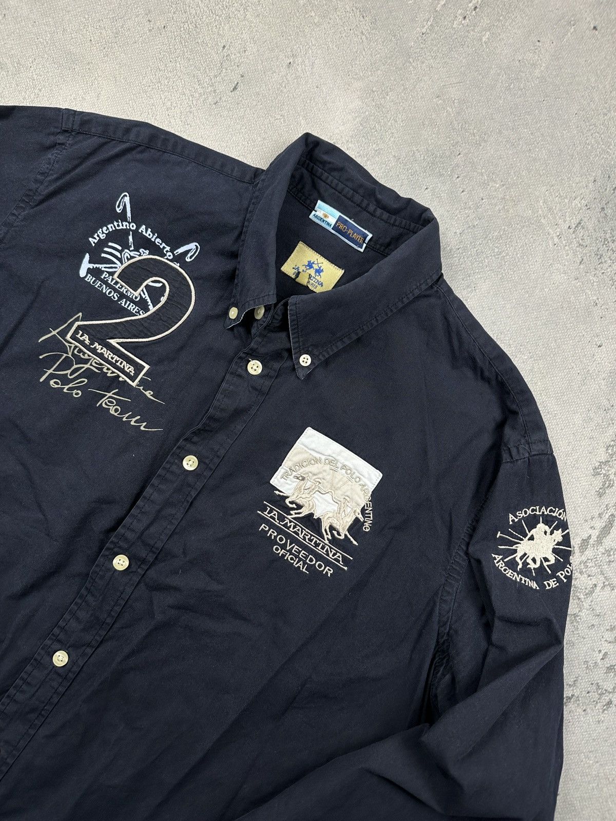 La Martina Vintage La Martina Argentina Polo Tour Shirt Archive Y2K XL Size US XL / EU 56 / 4 - 7 Thumbnail